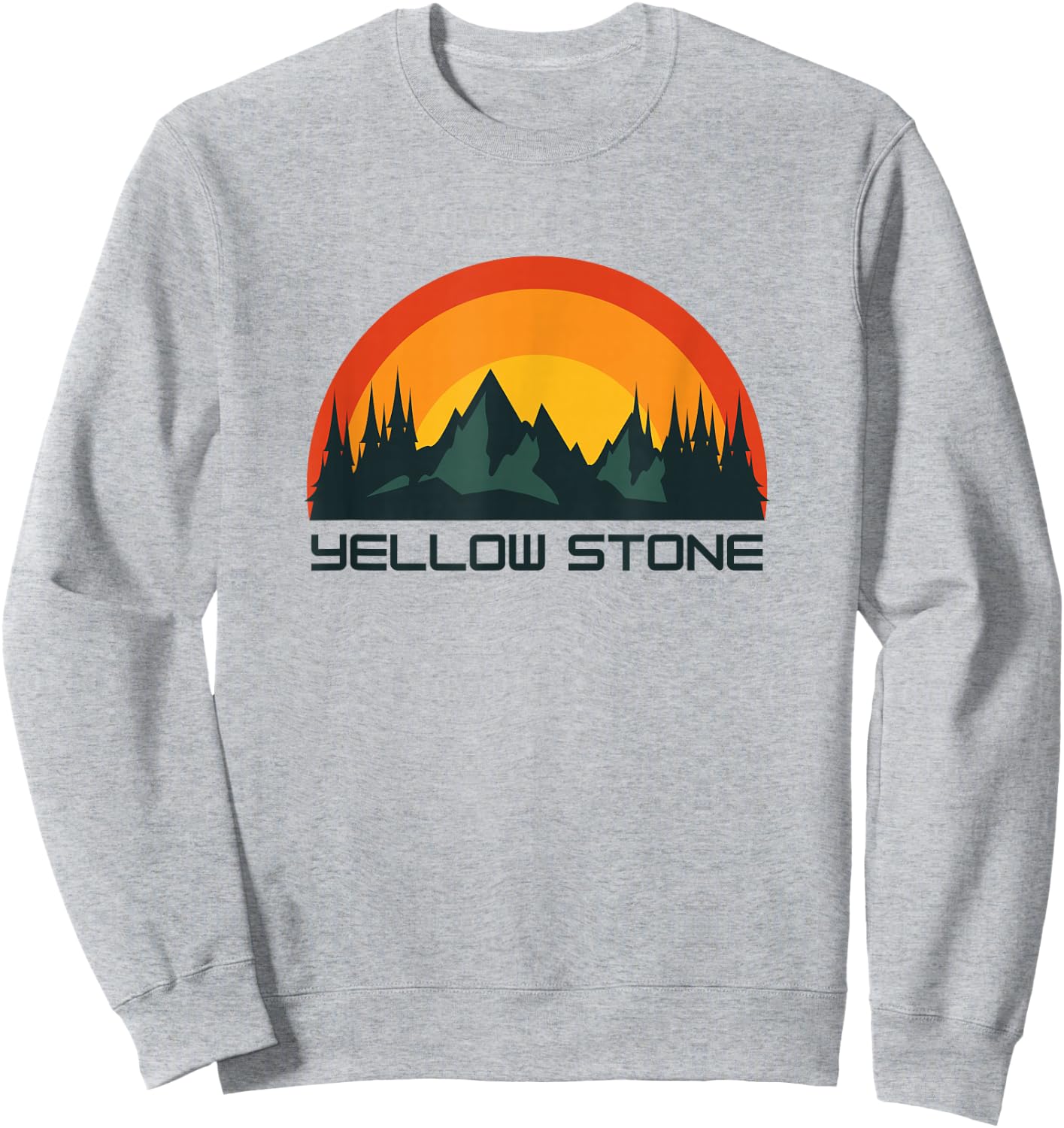 Yellow Stone National Park Sweatshirt - Sweatshirt | Ash