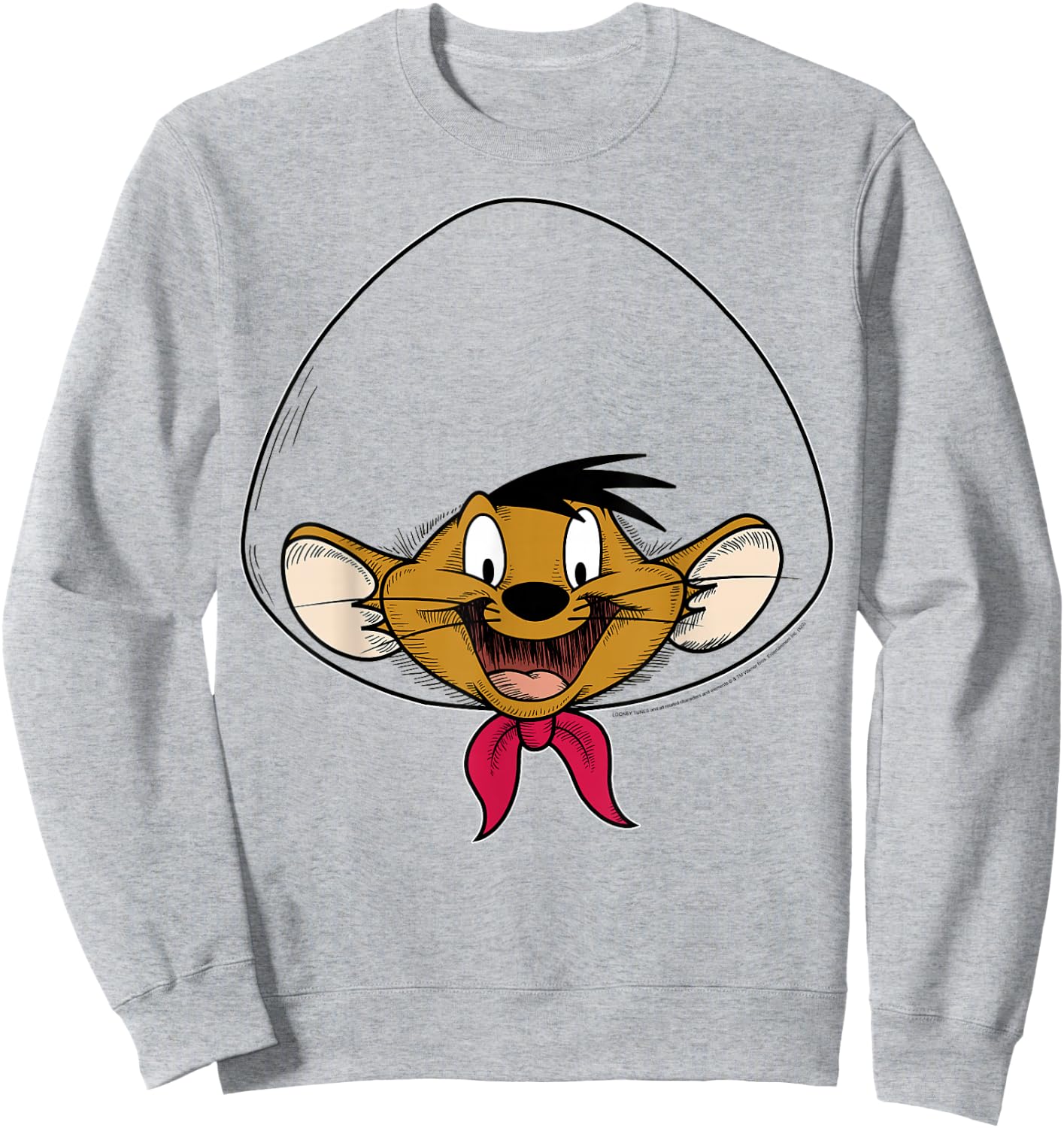 Looney Tunes Speedy Gonzales Big Face Sweatshirt - Sweatshirt | Ash