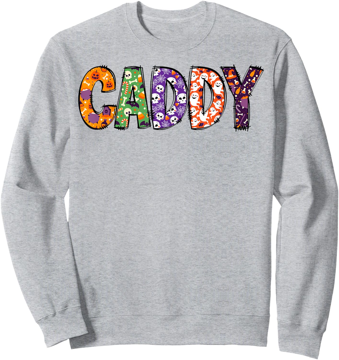 Funny Caddy Halloween Costumes Woman Matching Sweatshirt - Sweatshirt | Ash