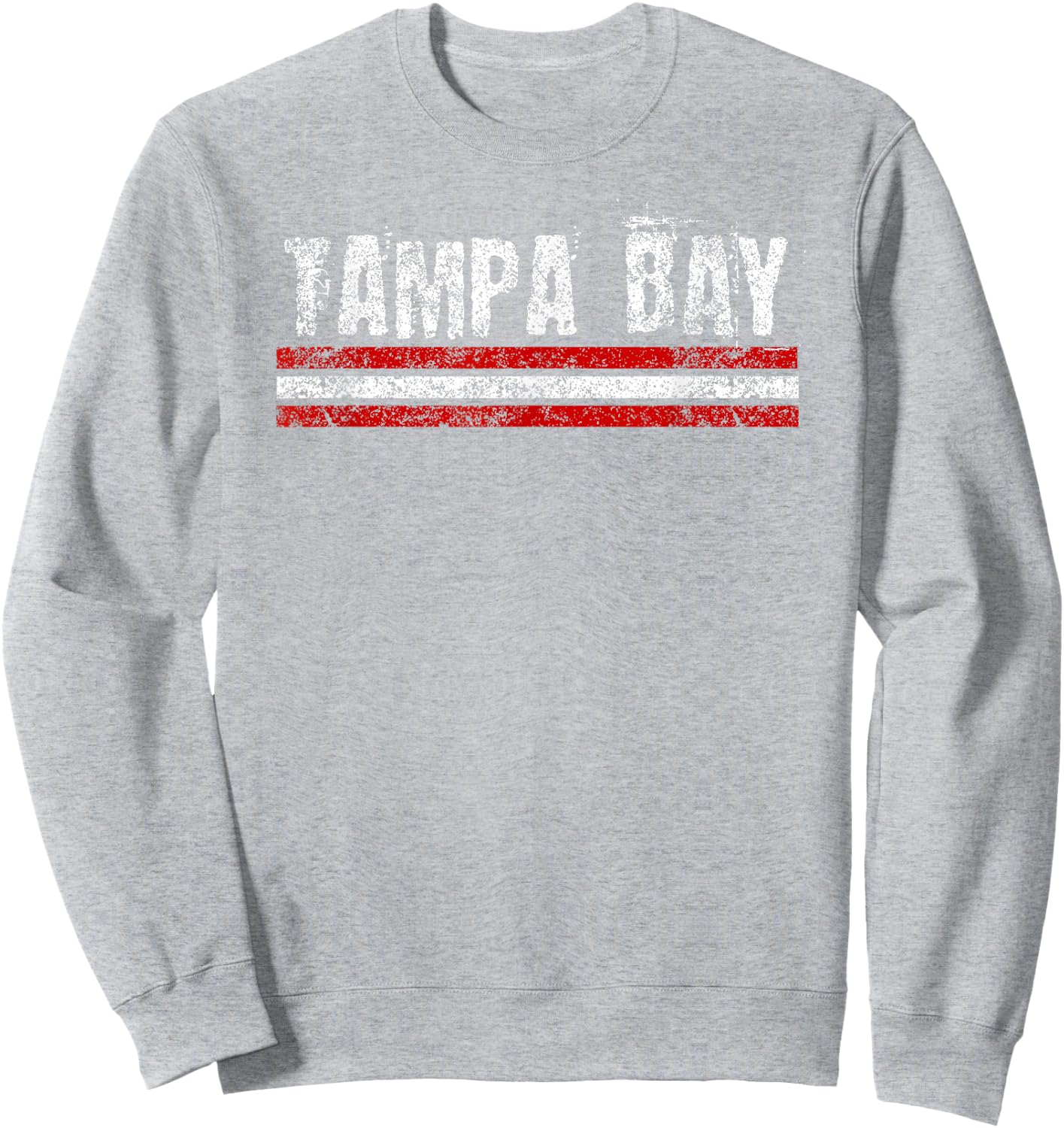 Tampa Bay Florida Retro Vintage Weathered Throwback Sweatshirt - Sweatshirt | Ash