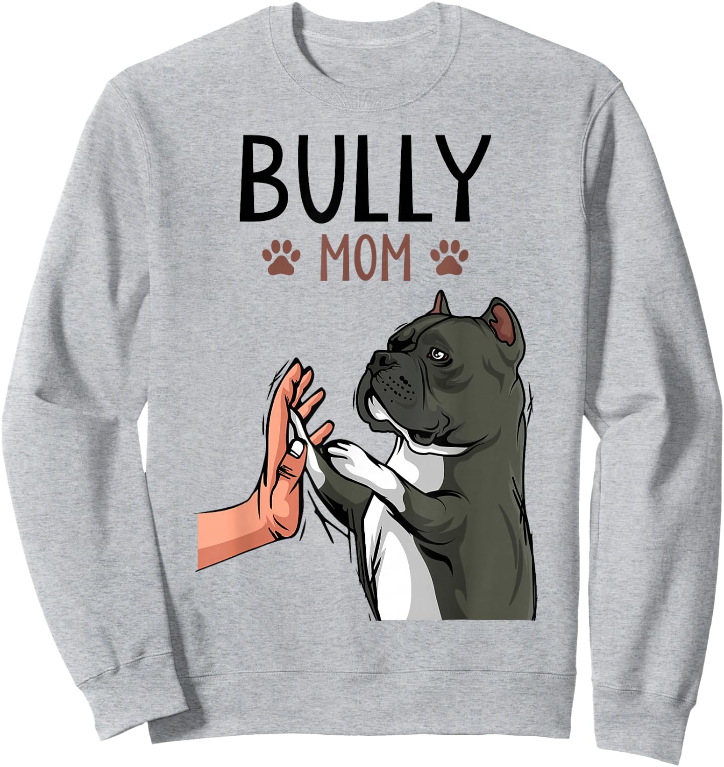 American Bully Mom Dogs Sweatshirt - Sweatshirt | Ash