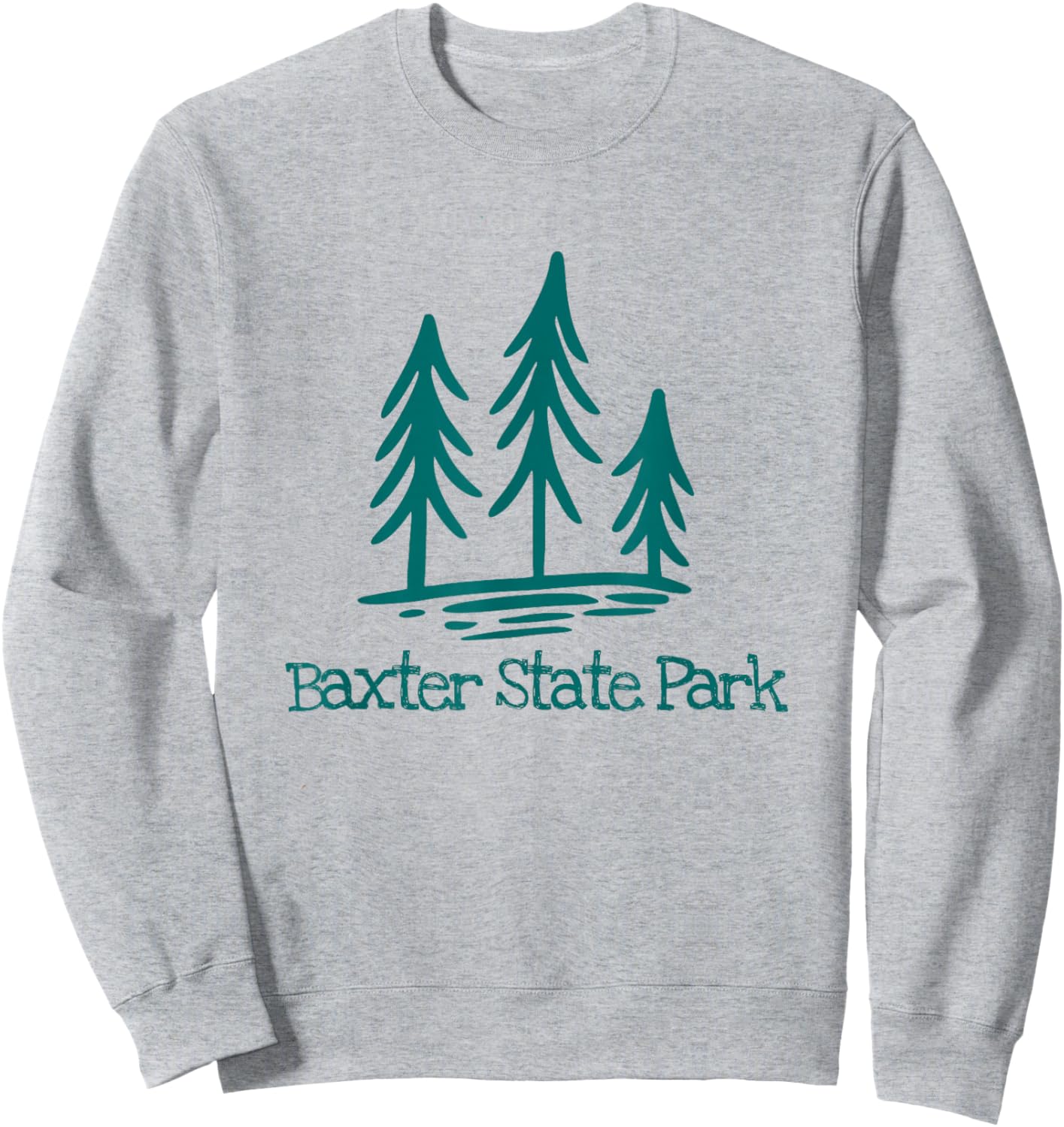 Baxter State Park Maine Hiking Camping Rustic Forest Woods Sweatshirt - Sweatshirt | Ash