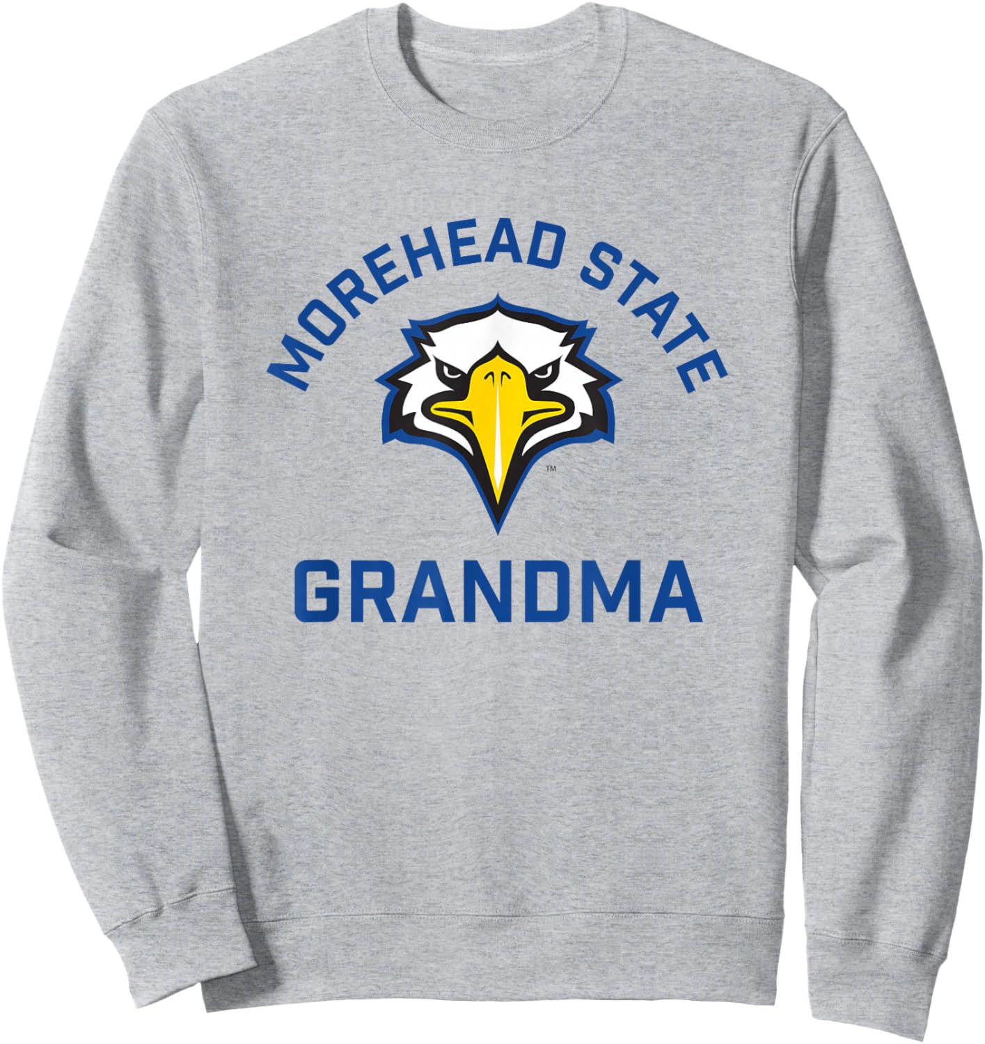 Morehead State University Eagles Arched Grandma Sweatshirt - Sweatshirt | Ash