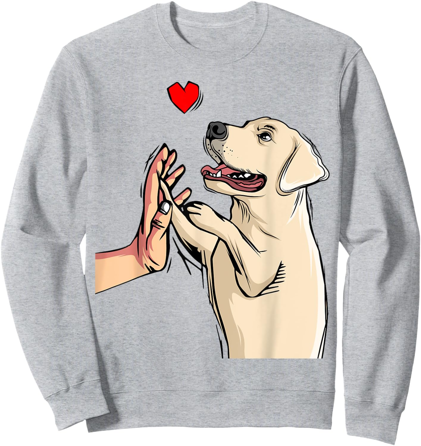 Labrador Retriever Love Golden Black Lab Mom Dad Sweatshirt - Sweatshirt | Ash