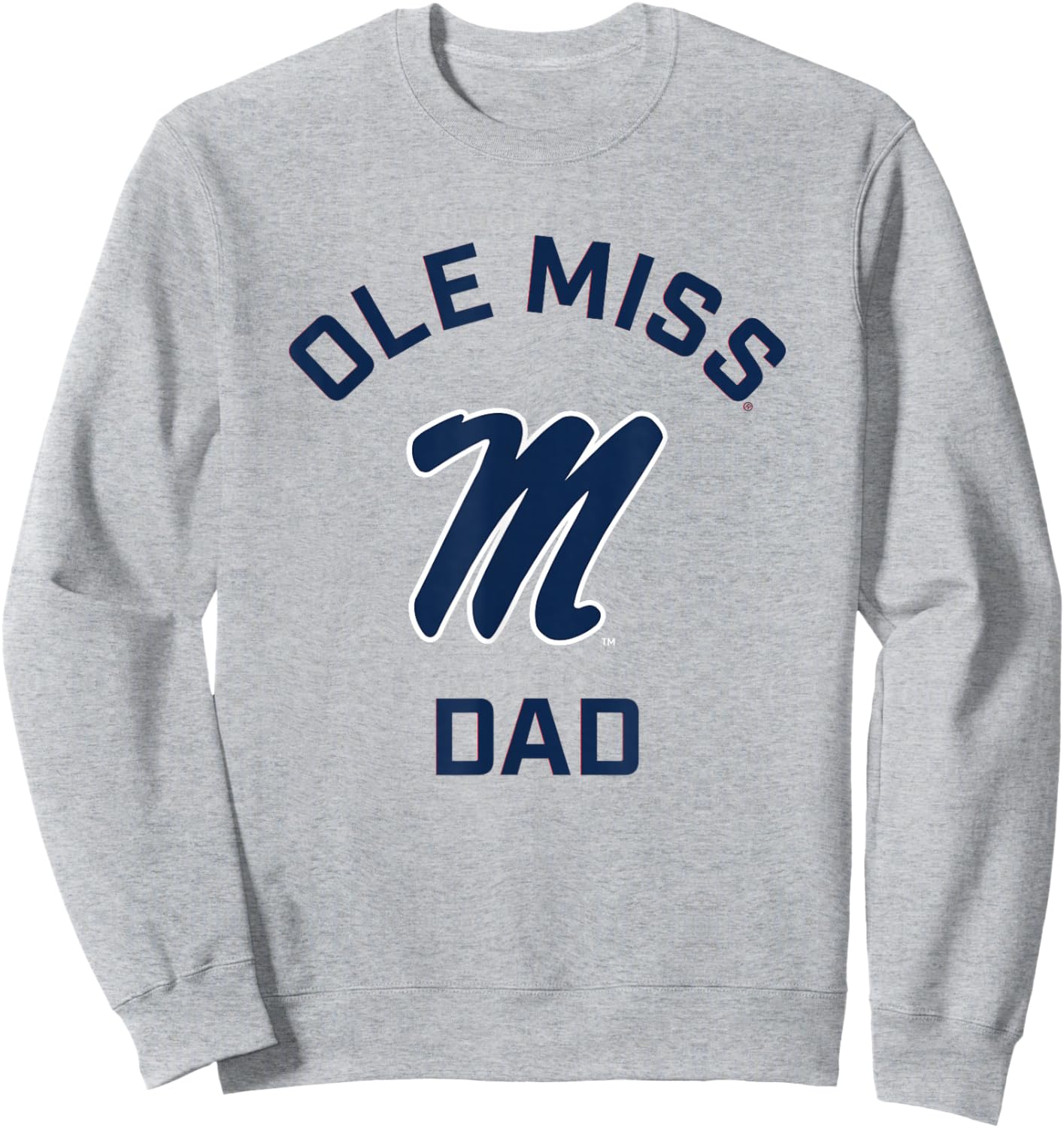 Ole Miss Rebels Arched Dad Sweatshirt - Sweatshirt | Ash