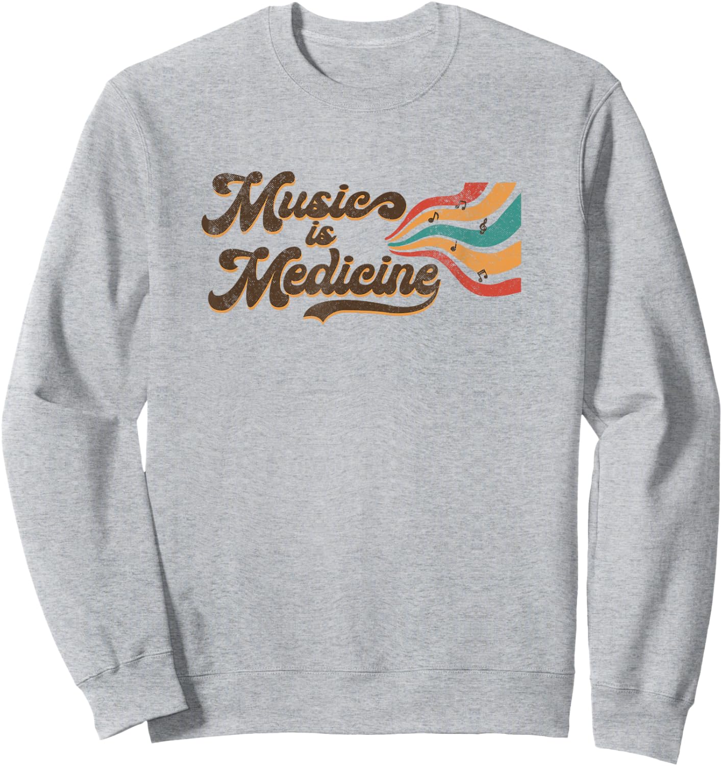 Music Is Medicines Songwriter Musician Music Lover Sweatshirt - Sweatshirt | Ash