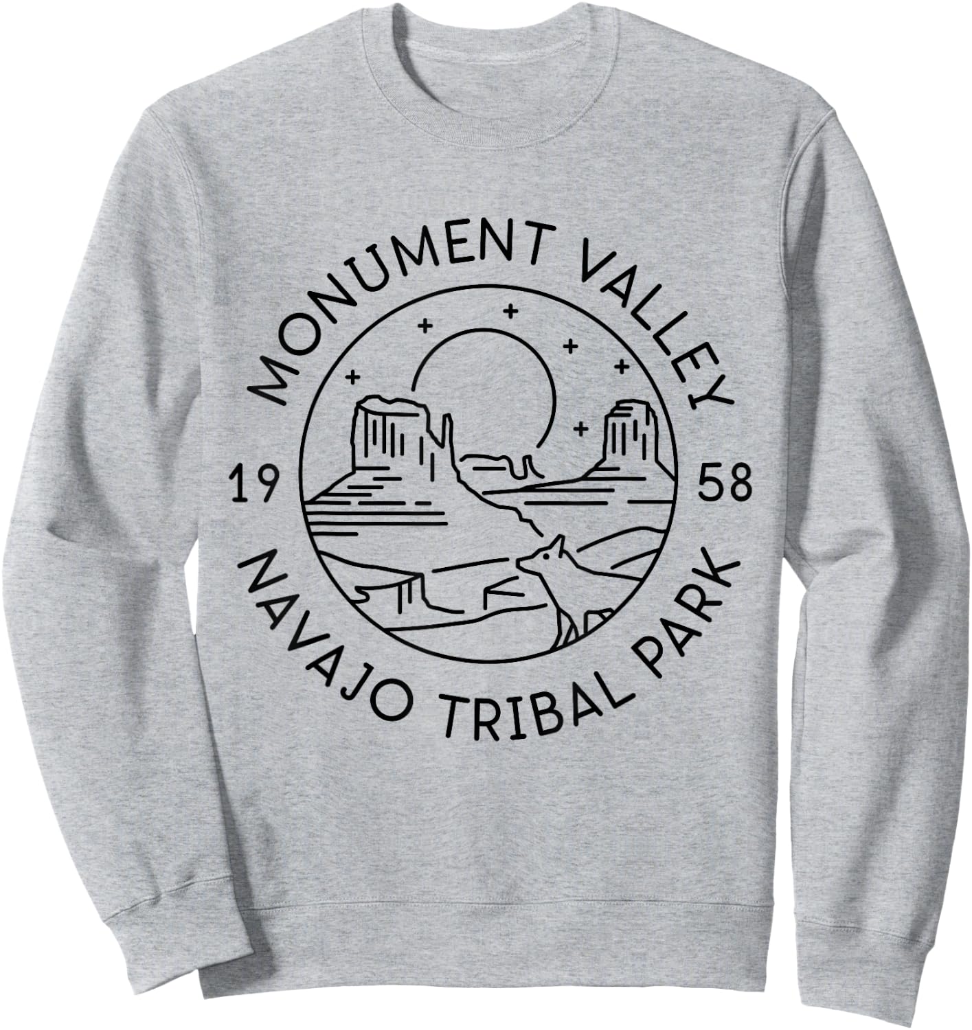 Monument Valley Navajo Tribal Park 1958 Arizona Utah Sweatshirt - Sweatshirt | Ash