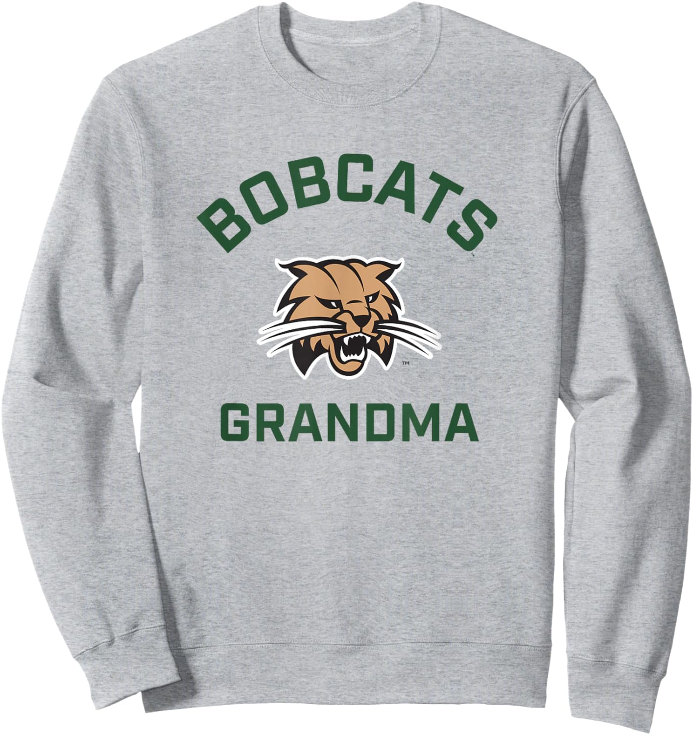 Ohio University Bobcats Arched Grandma Sweatshirt - Sweatshirt | Ash