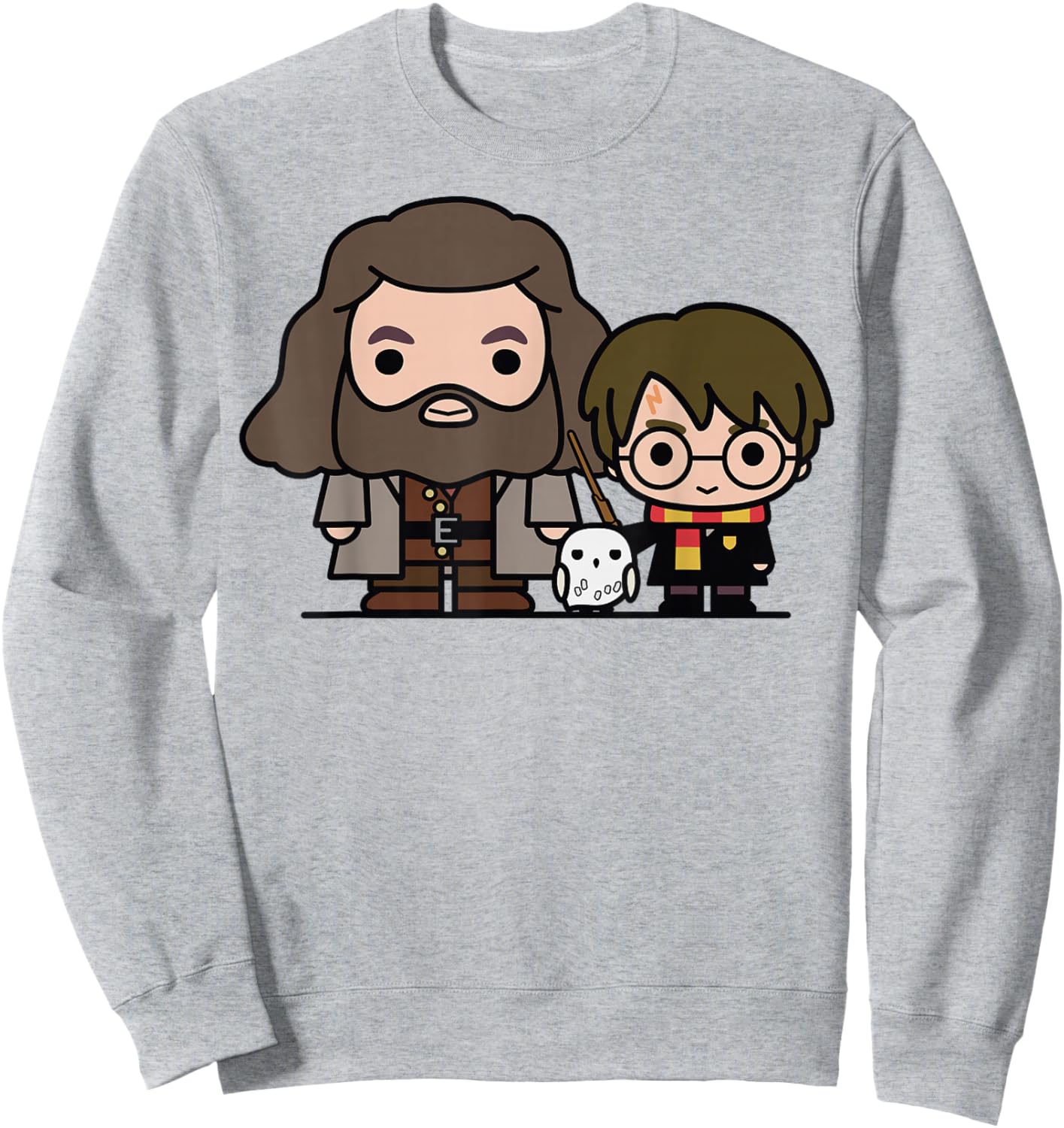 Harry Potter Hagrid Hedwig And Harry Cute Cartoon Sweatshirt - Sweatshirt | Ash