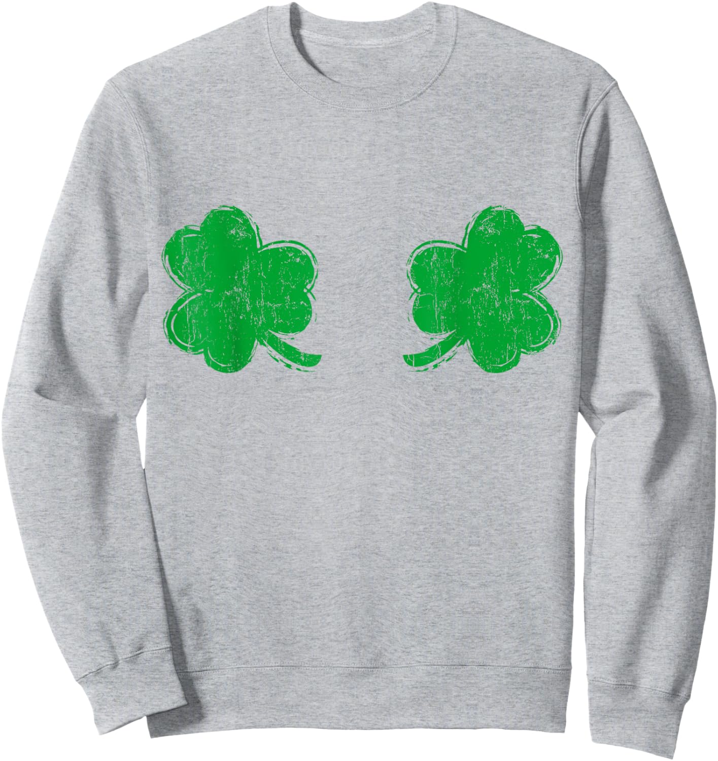 Shamrock Boobs Irish Boobies St Patricks Day Shirt Sweatshirt - Sweatshirt | Ash