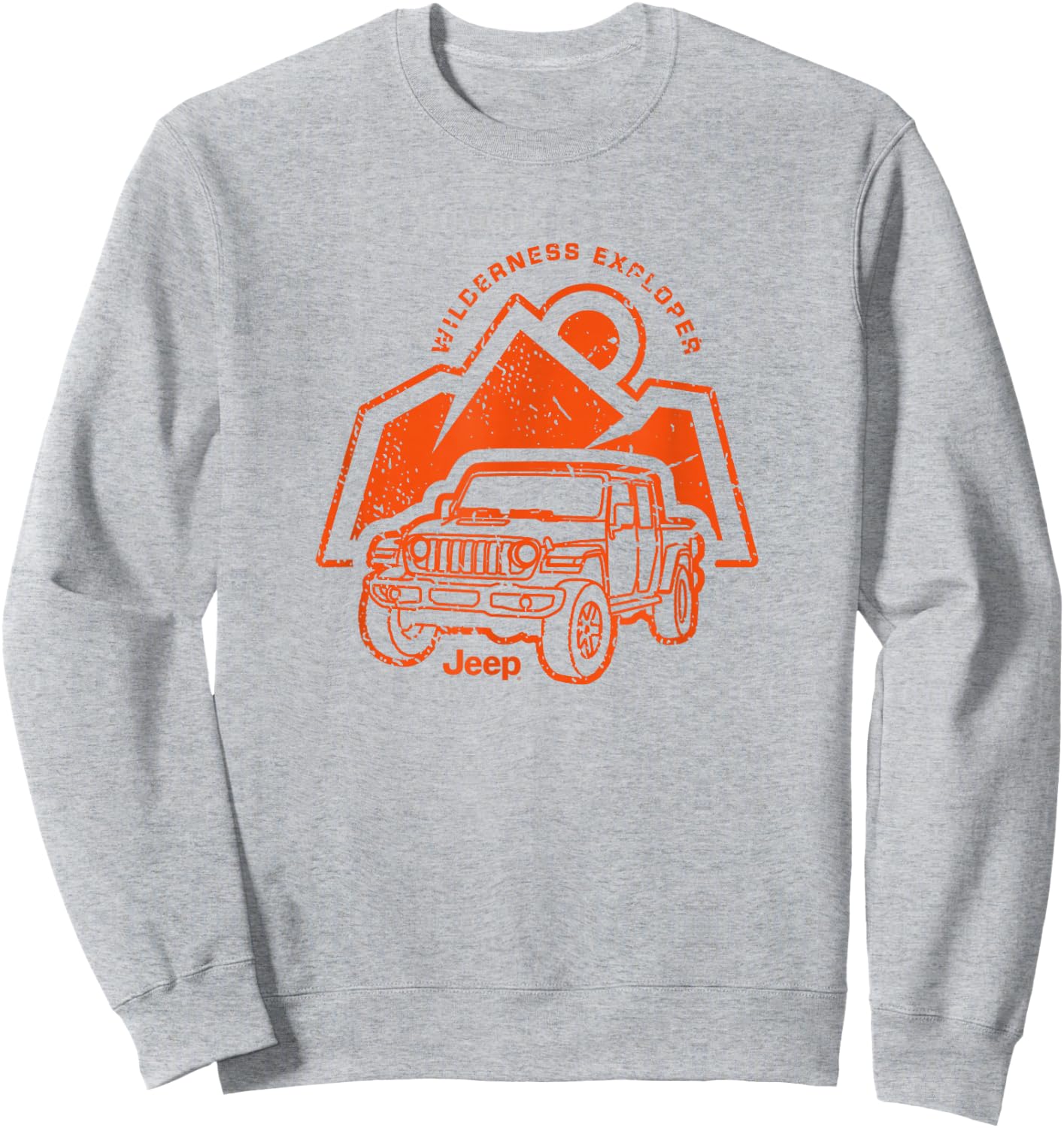 Jeep Wilderness Explorer - Officially Licensed Sweatshirt - Sweatshirt | Ash