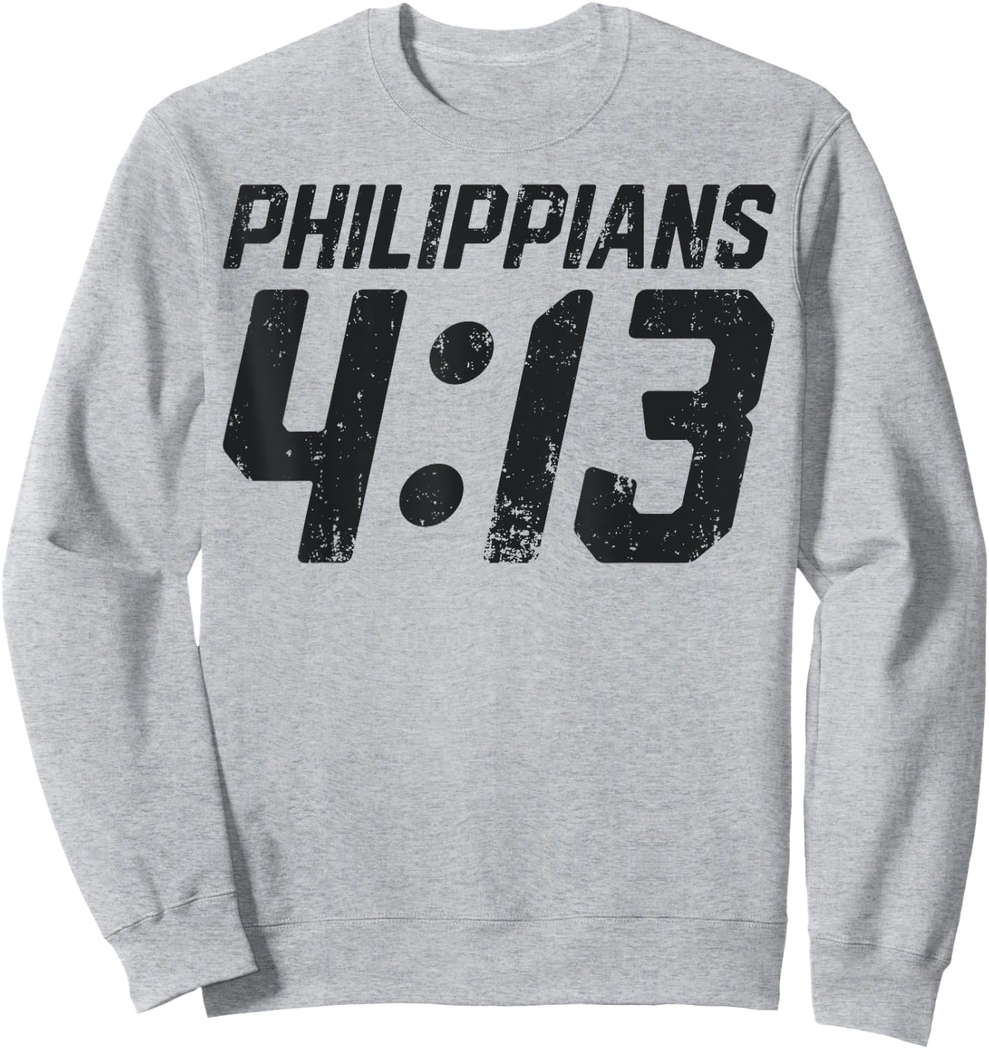 Philippians 4:13 Christian Bible Verse Men Women Religious Sweatshirt - Sweatshirt | Ash
