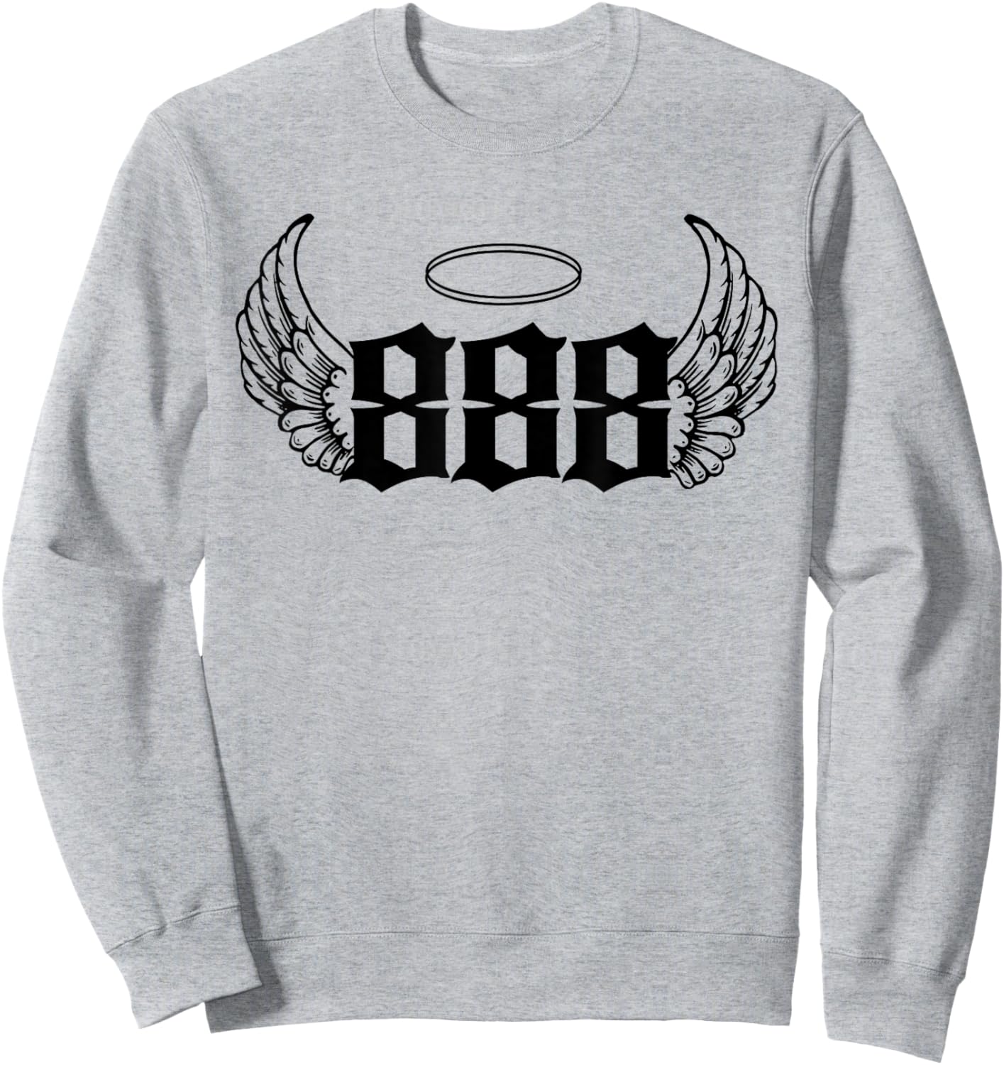 888 Angel Number Sweatshirt - Sweatshirt | Ash