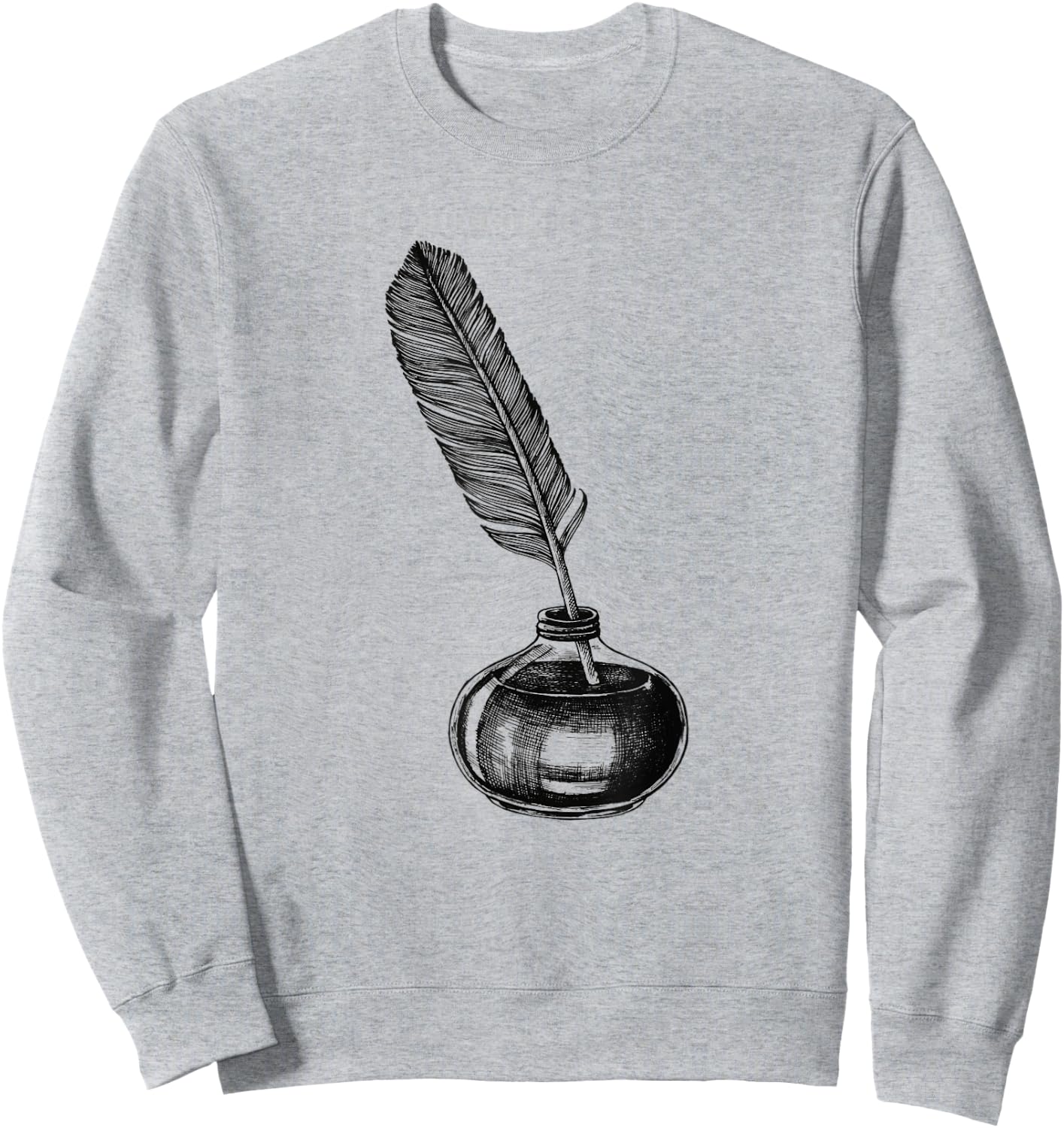 Quill Pen & Women Sweatshirt - Sweatshirt | Ash
