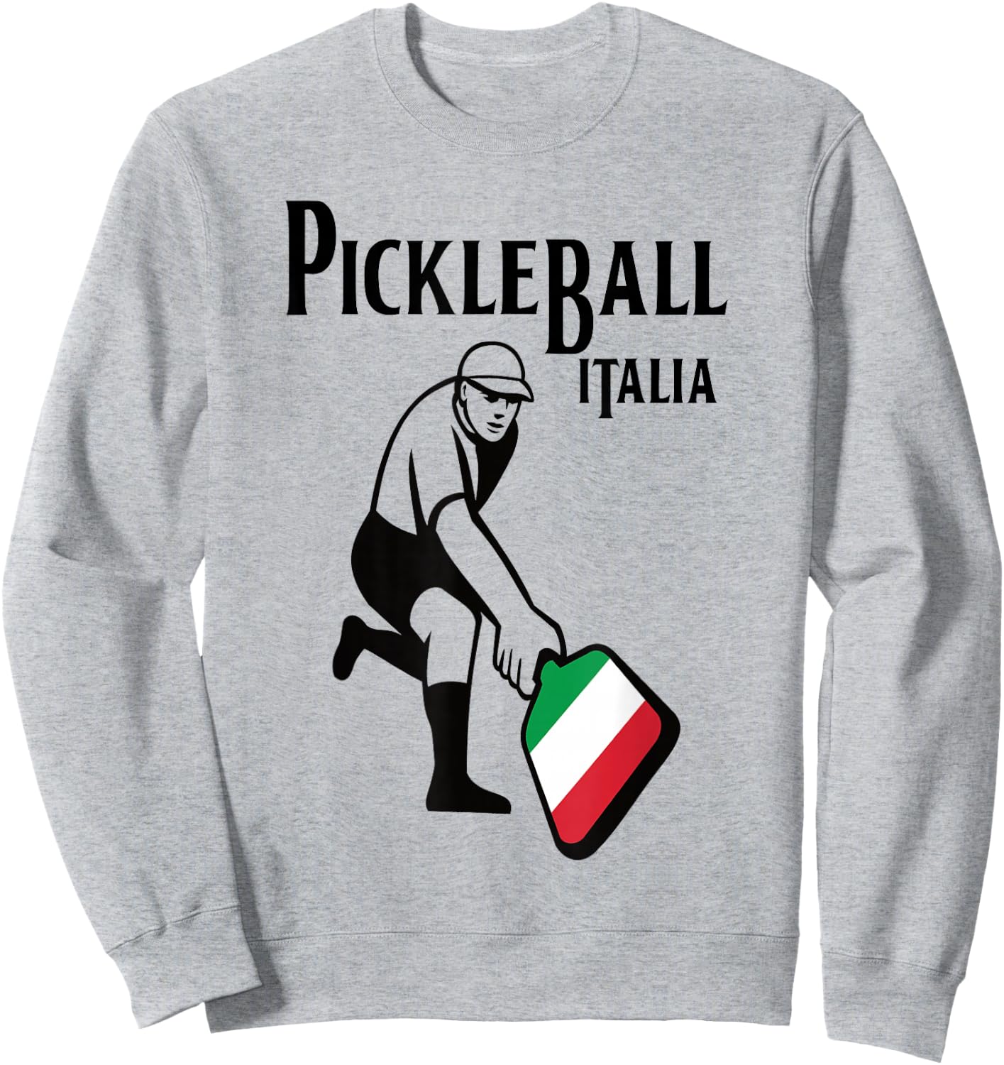 Pickleball Italia Italy Retro Vintage Design Sweatshirt - Sweatshirt | Ash