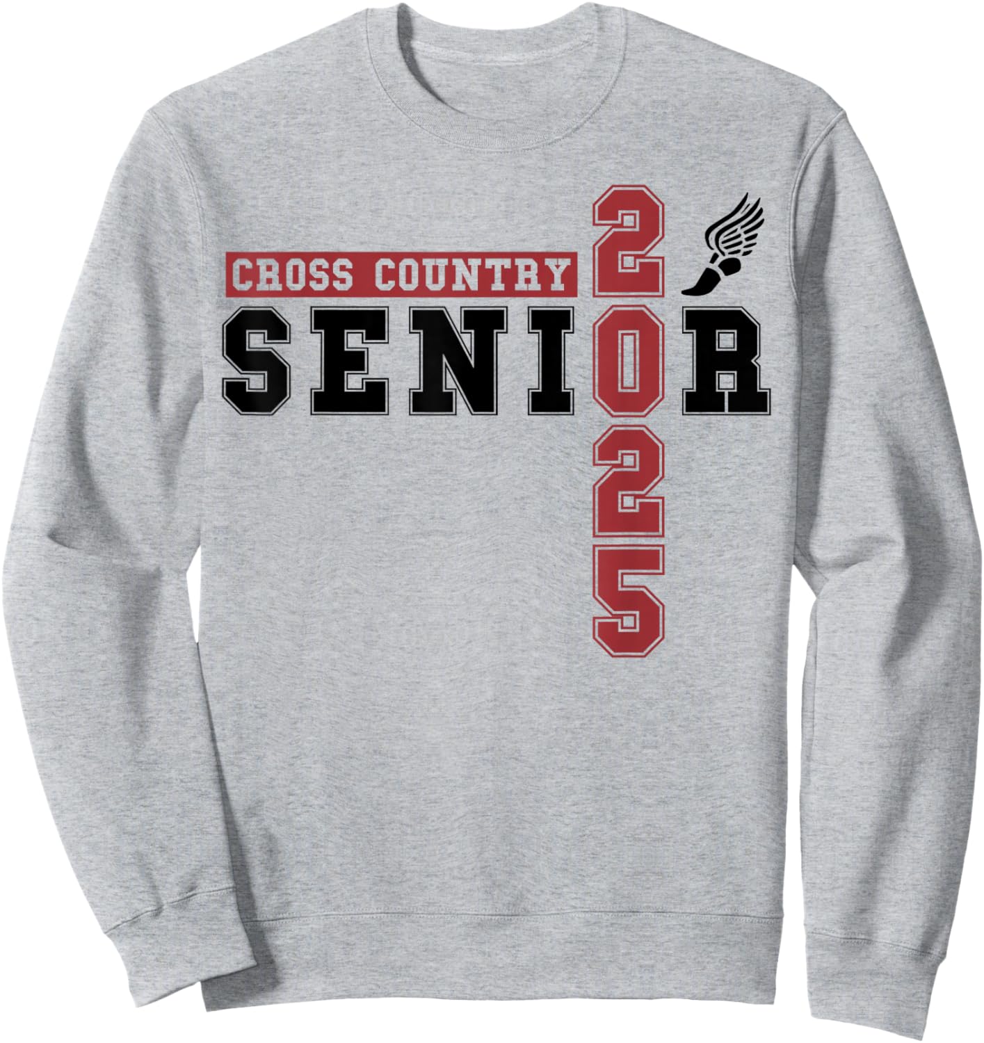 Cross Country Senior Night Senior 2025 Graduation Party 46 Sweatshirt - Sweatshirt | Ash
