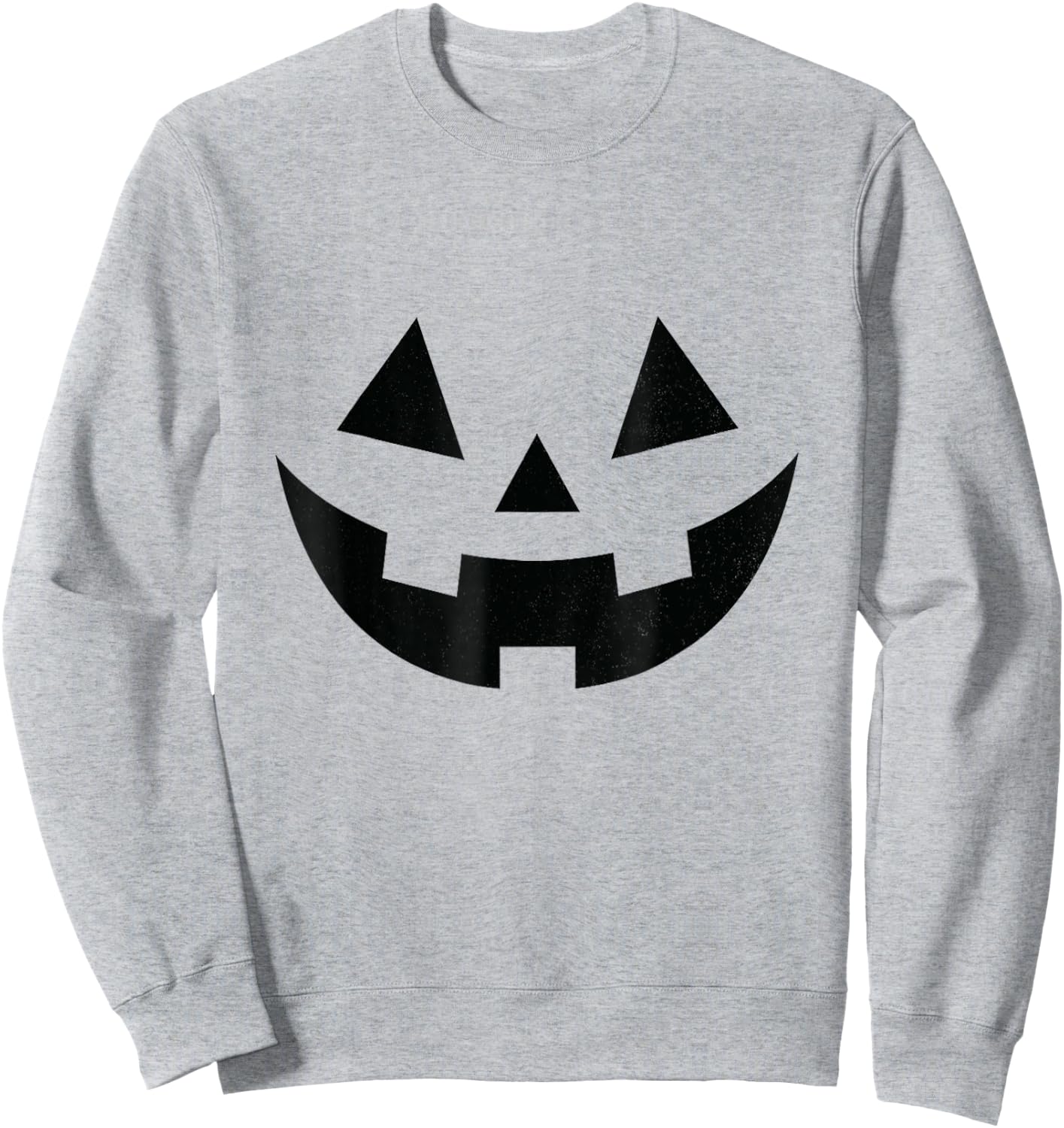 Vintage Pumpkin Face Jackolantern Jack O Lantern Halloween Sweatshirt - Sweatshirt | Ash