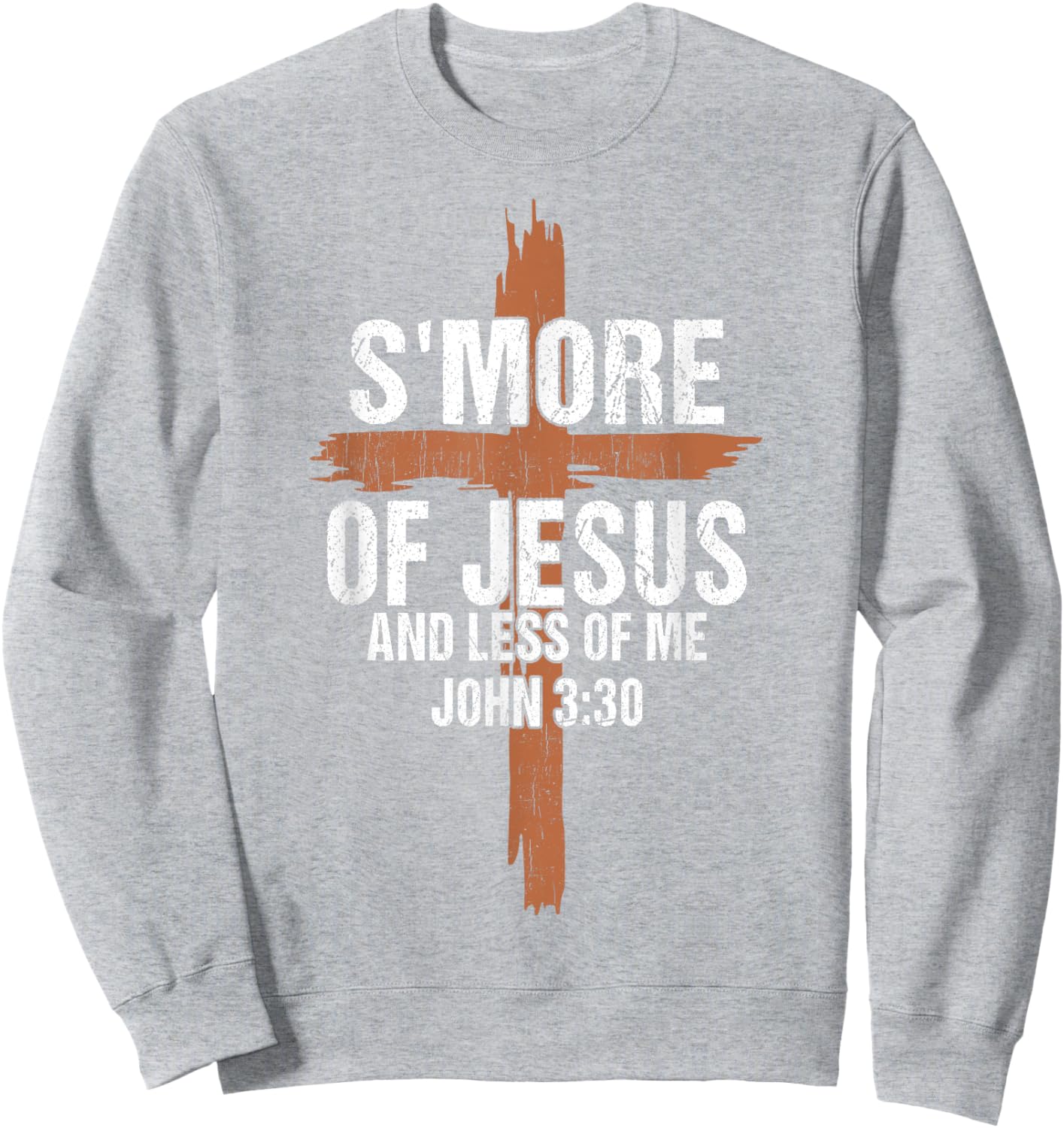 Women S'more Of Jesus And Less Of Me Funny Camping Christian Sweatshirt - Sweatshirt | Ash