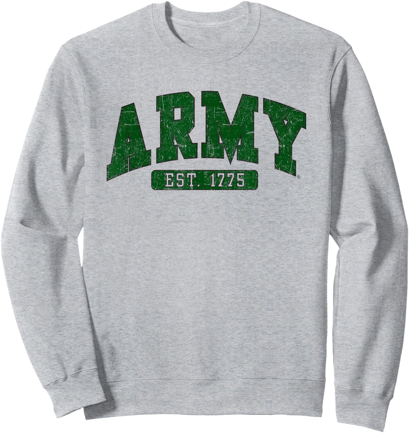 Army United States Military Retro Officially Licensed Sweatshirt - Sweatshirt | Ash