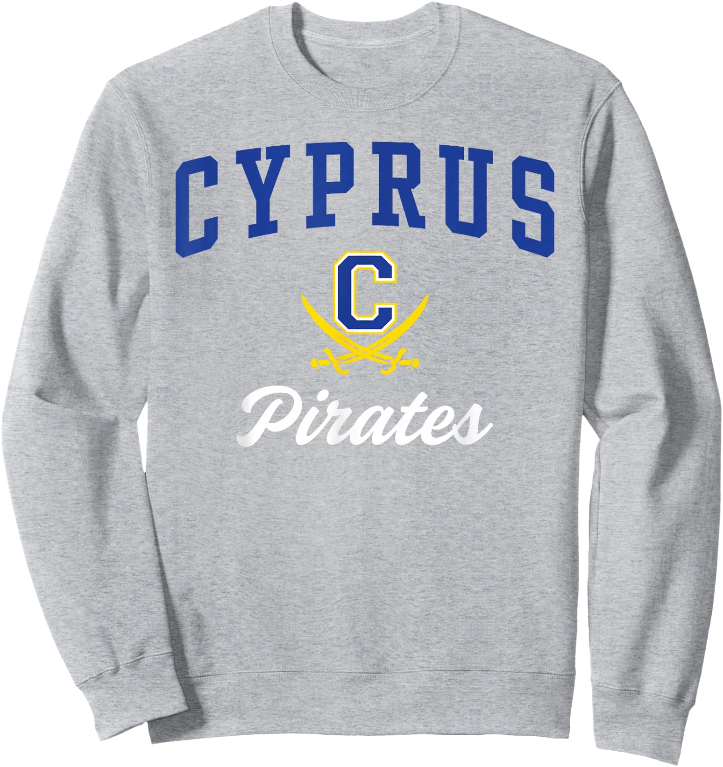 Cyprus High School Pirates Sweatshirt - Sweatshirt | Ash