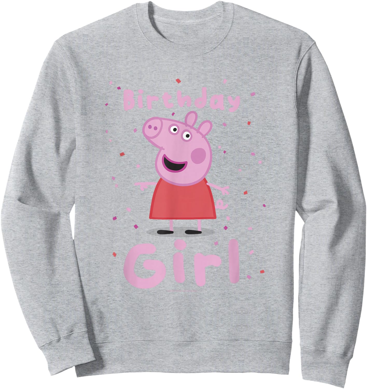 Peppa Pig Birthday Girl Pink Celebration Lyrics Sweatshirt - Sweatshirt | Ash