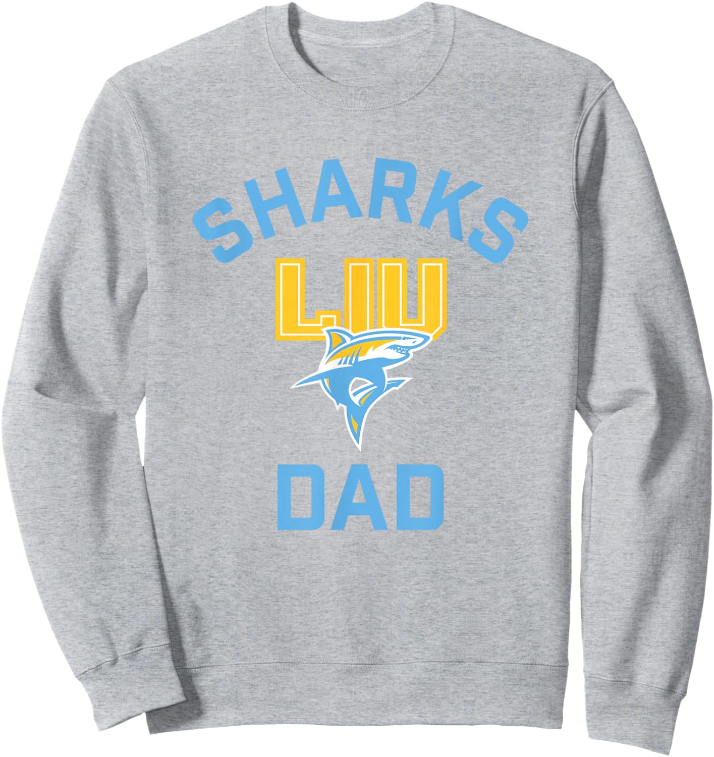Long Island University LIU Blackbirds Arched Dad Sweatshirt - Sweatshirt | Ash