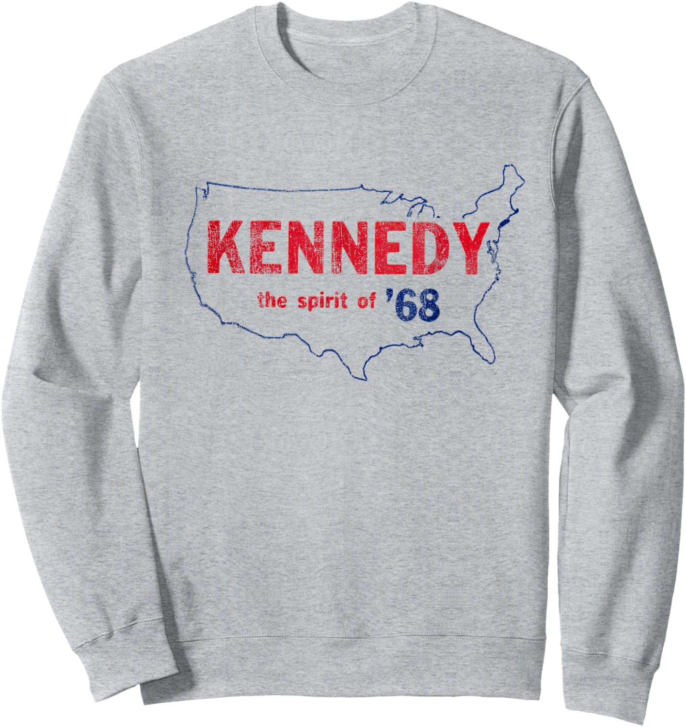 Retro 1968 Bobby Kennedy Shirt - RFK Robert Kennedy Sweatshirt - Sweatshirt | Ash