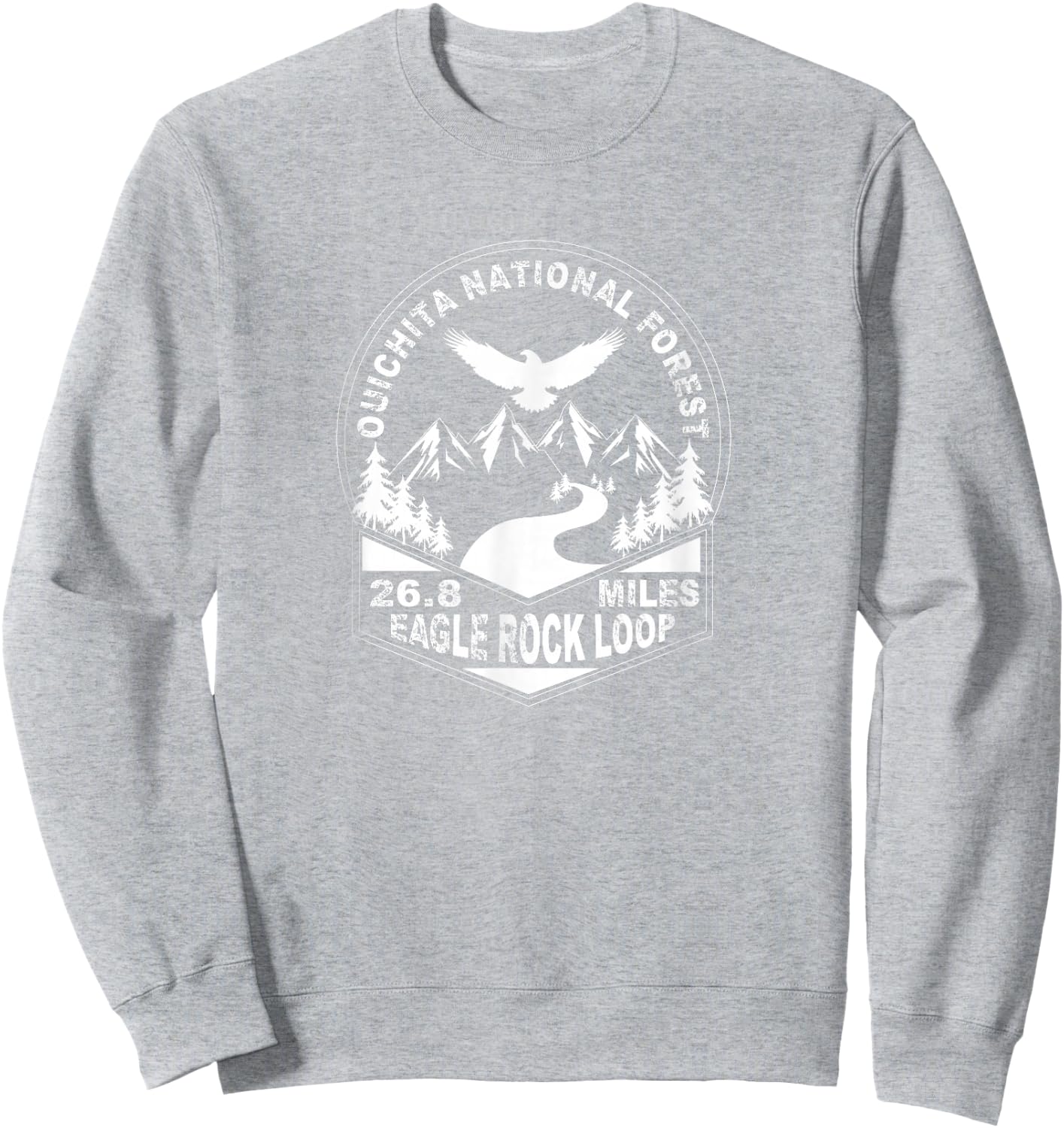 Eagle Rock Loop Ouichita National Forest Sweatshirt - Sweatshirt | Ash