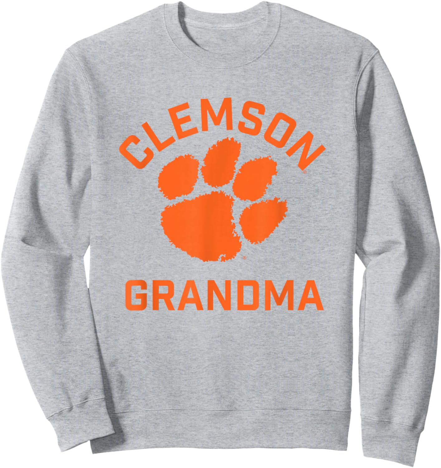 Clemson University Tigers Arched Grandma Sweatshirt - Sweatshirt | Ash