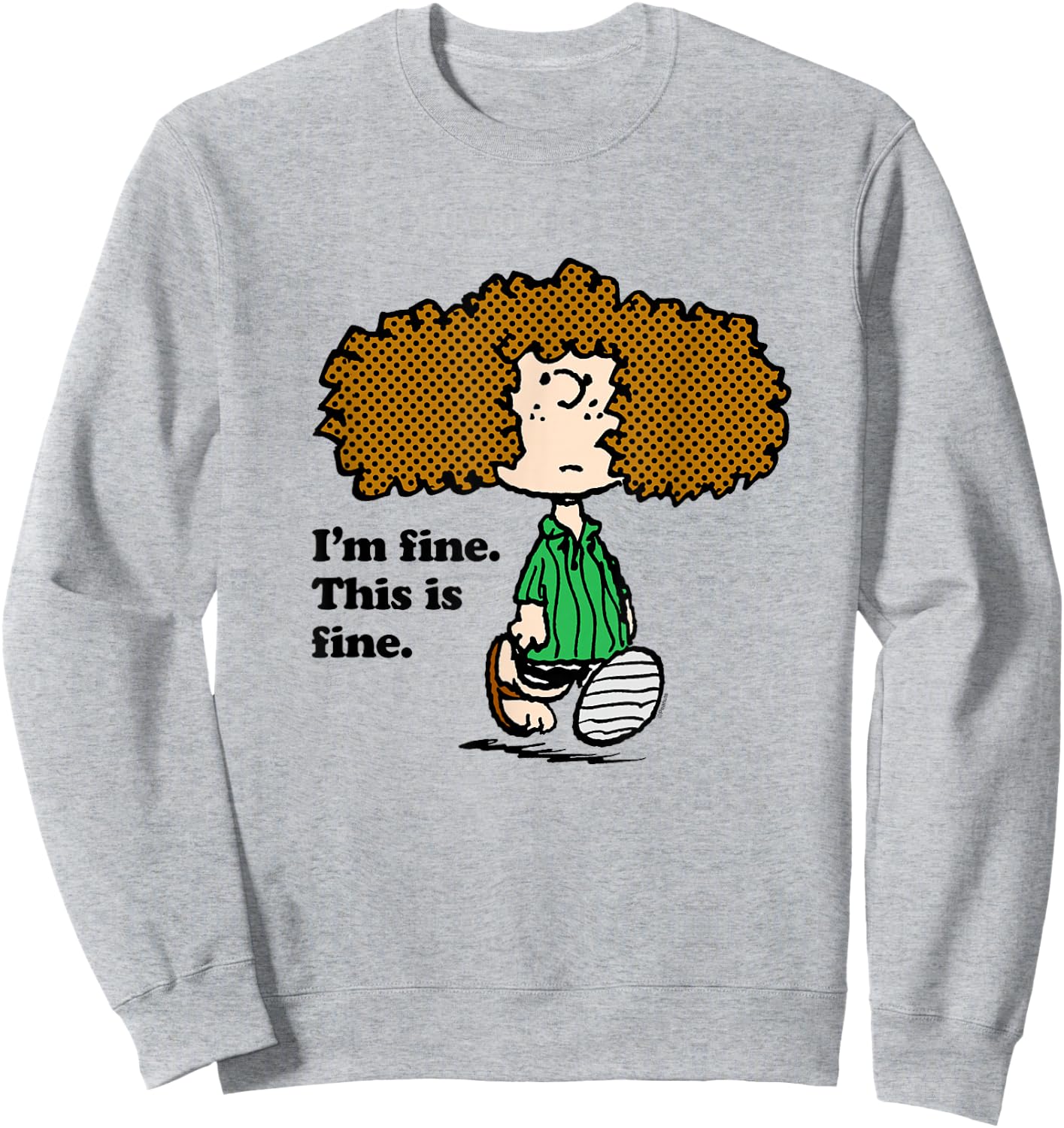 Peanuts - Patty I'm Fine Sweatshirt - Sweatshirt | Ash