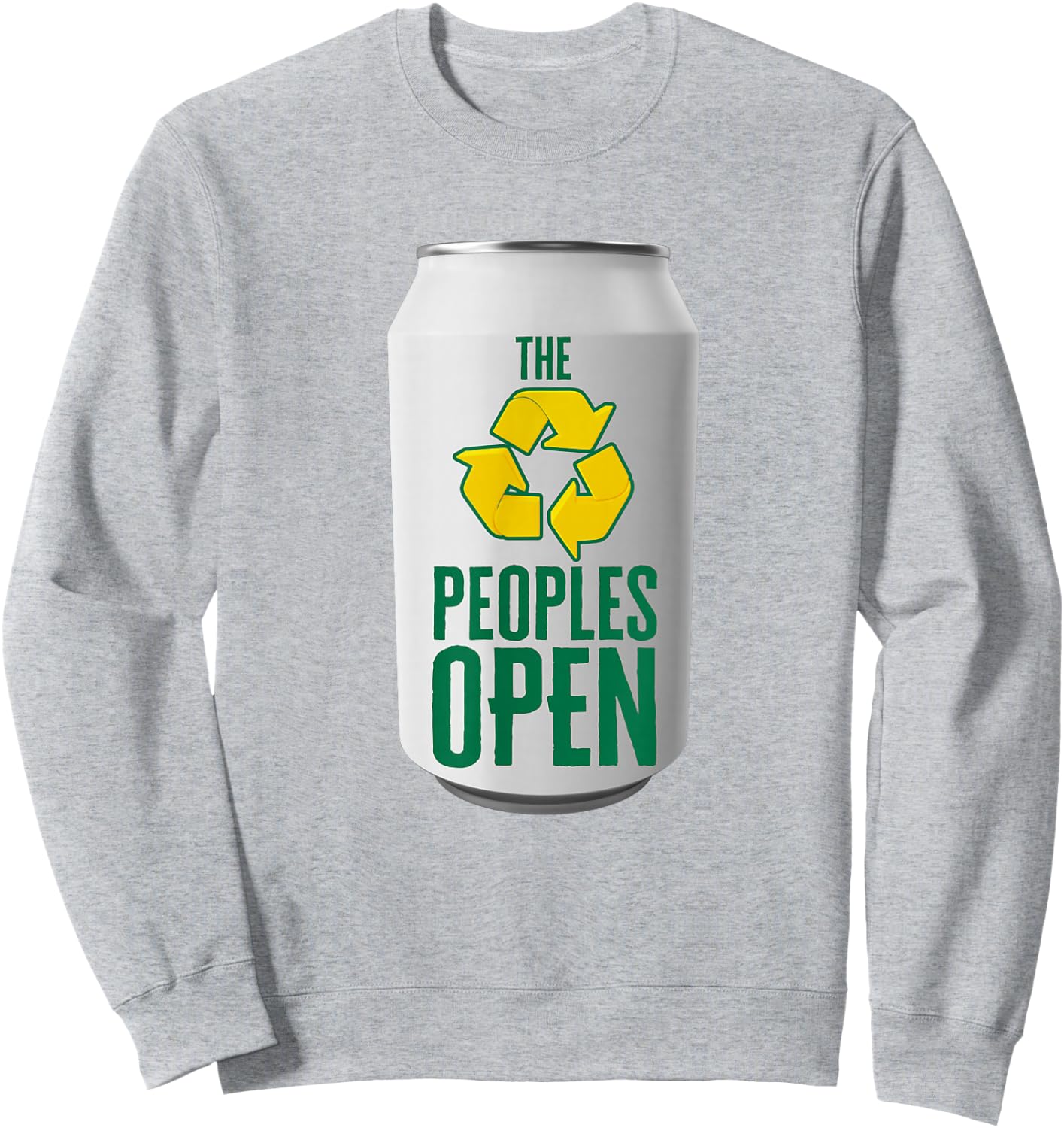 Waste Management Peoples Open Beer Can Sweatshirt - Sweatshirt | Ash