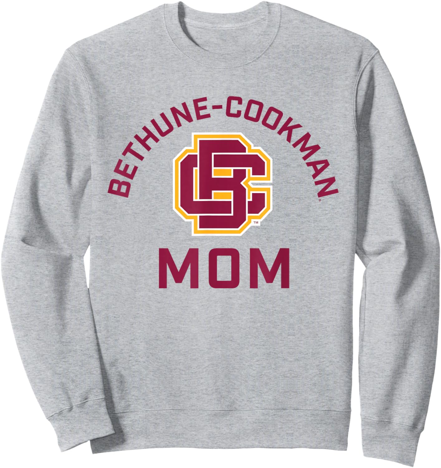 Bethune-Cookman University Wildcats Arched Mom Sweatshirt - Sweatshirt | Ash