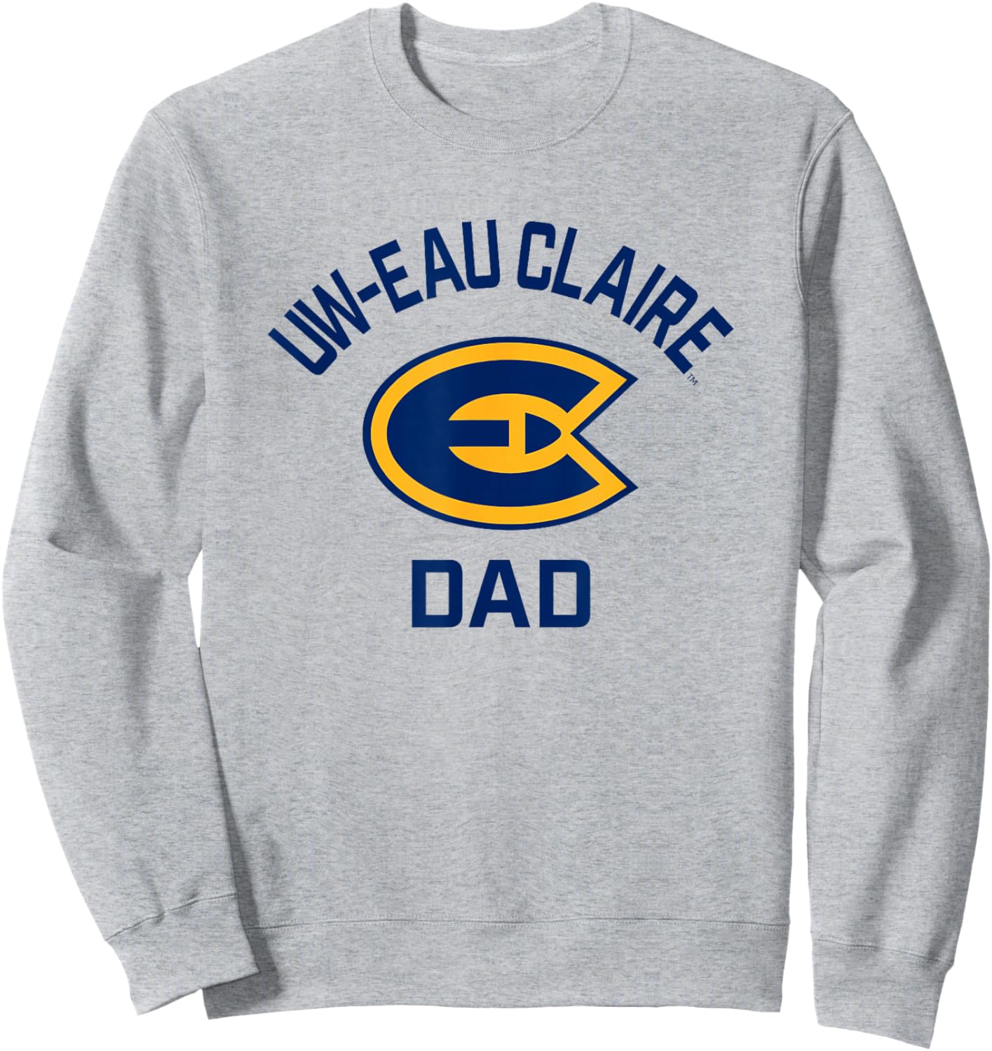 University of Wisconsin-Eau Claire Blugolds Arched Dad Sweatshirt - Sweatshirt | Ash