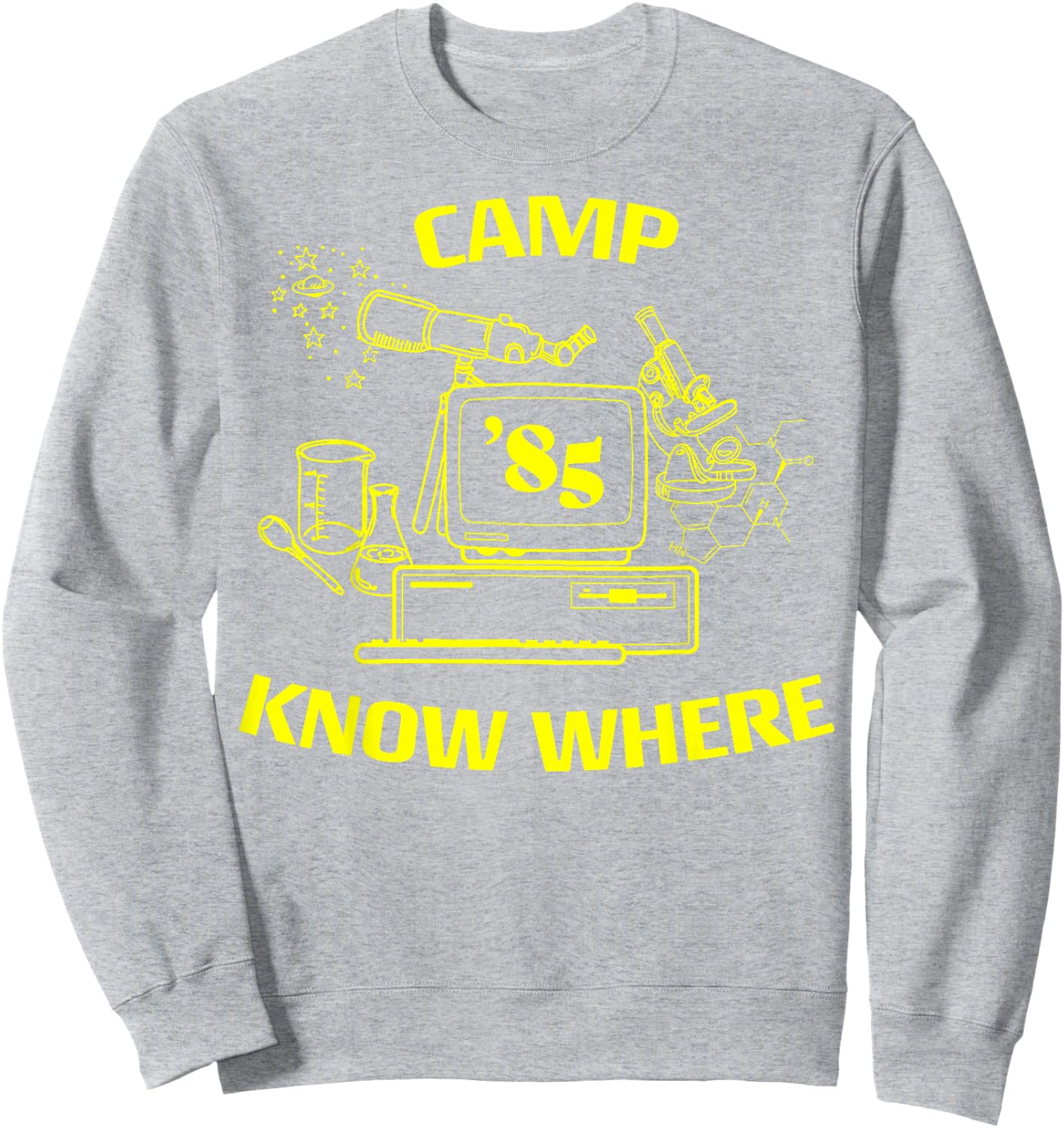 Netflix Stranger Things Camp Know Where 85 Logo Sweatshirt - Sweatshirt | Ash