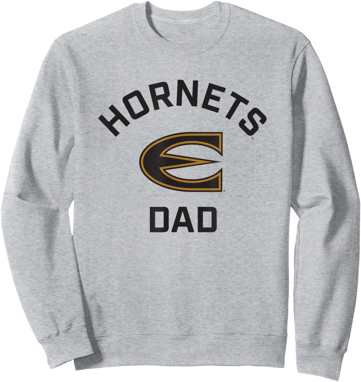 Emporia State University ESU Hornets Arched Dad Sweatshirt - Sweatshirt | Ash