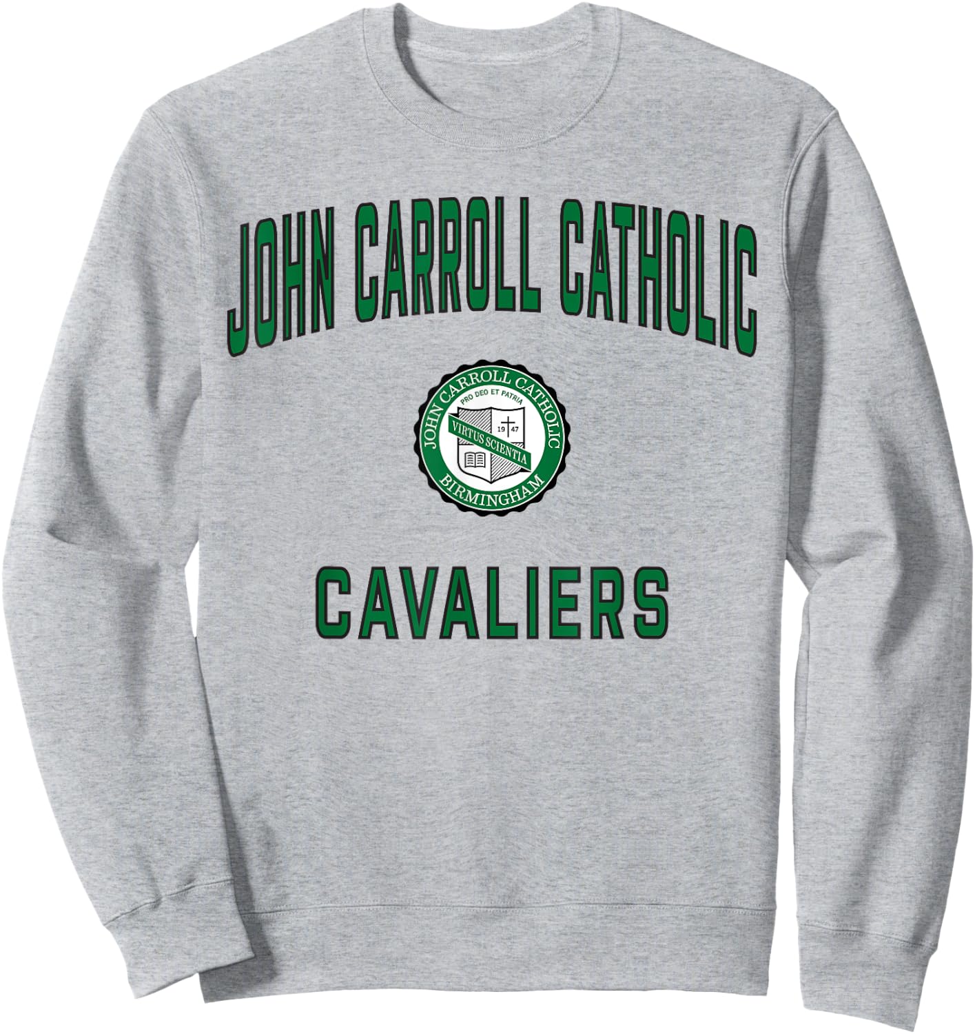 John Carroll Catholic High School Cavaliers Sweatshirt - Sweatshirt | Ash