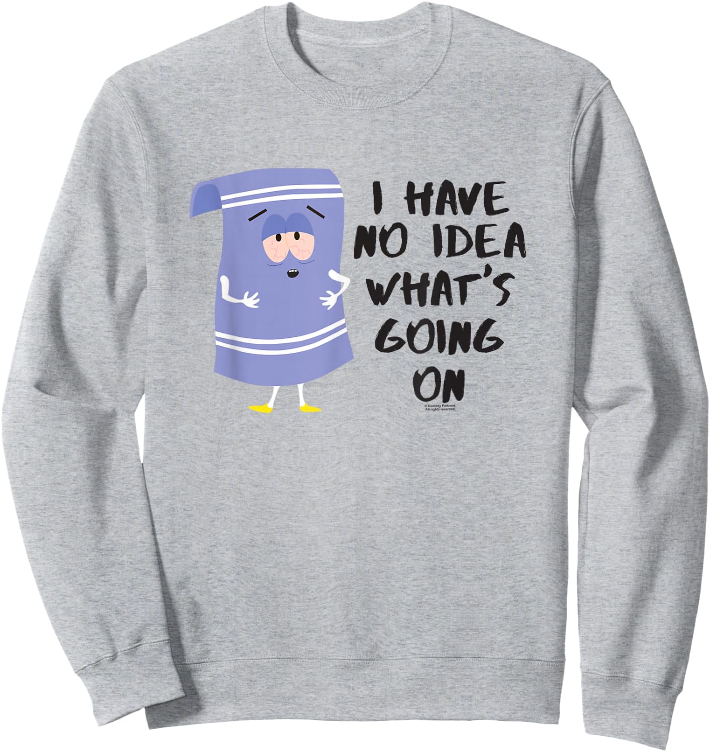 South Park Towlie No Idea Sweatshirt - Sweatshirt | Ash