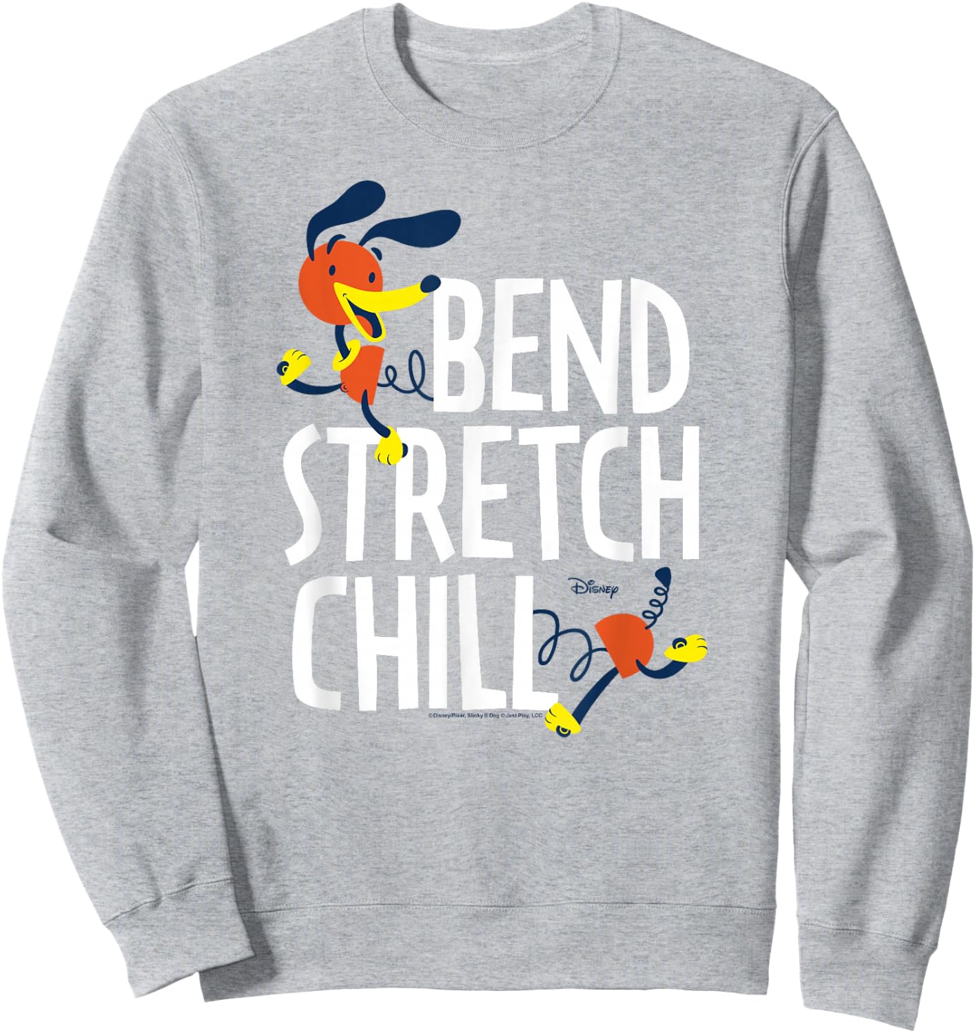 Toy Story - Slinky Dog Bend Stretch Chill Sweatshirt - Sweatshirt | Ash
