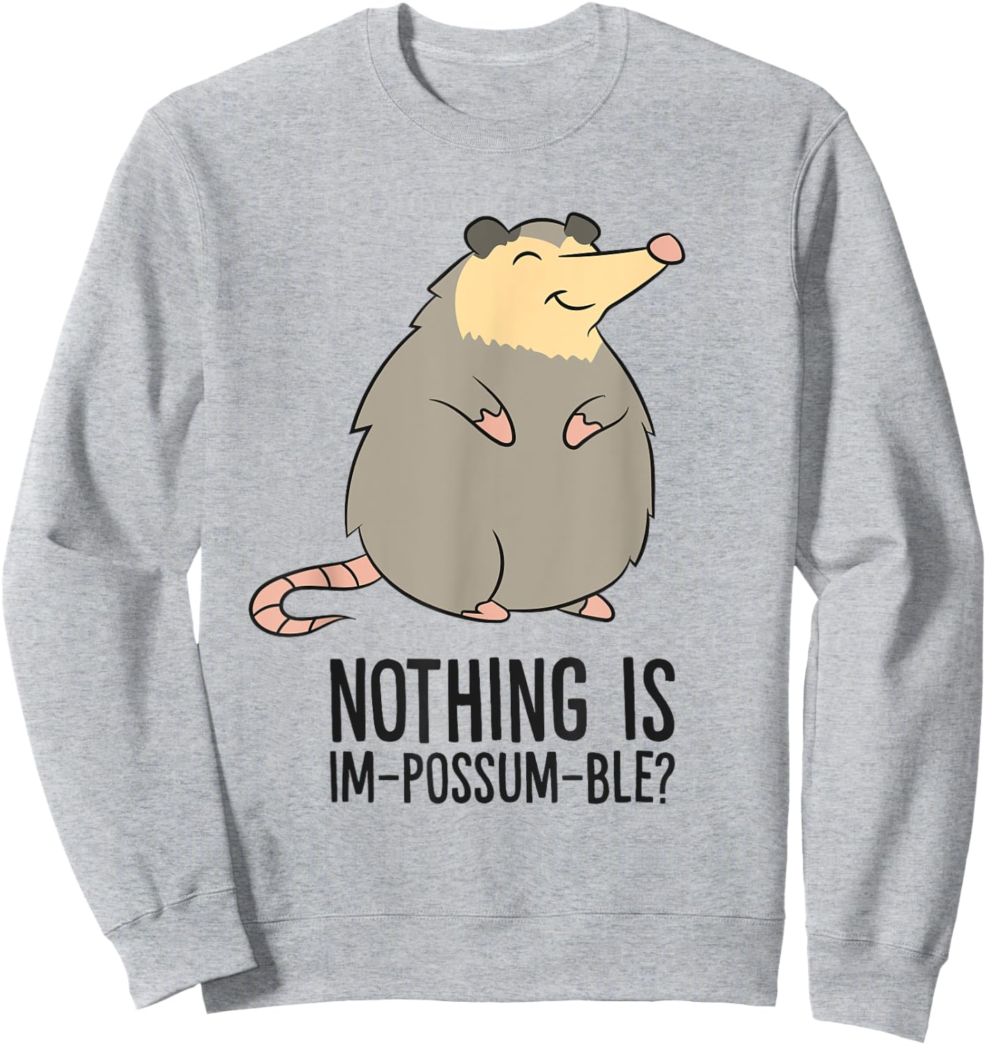 Possum Nothing Is In Possum Ble Cute Possum Sweatshirt - Sweatshirt | Ash