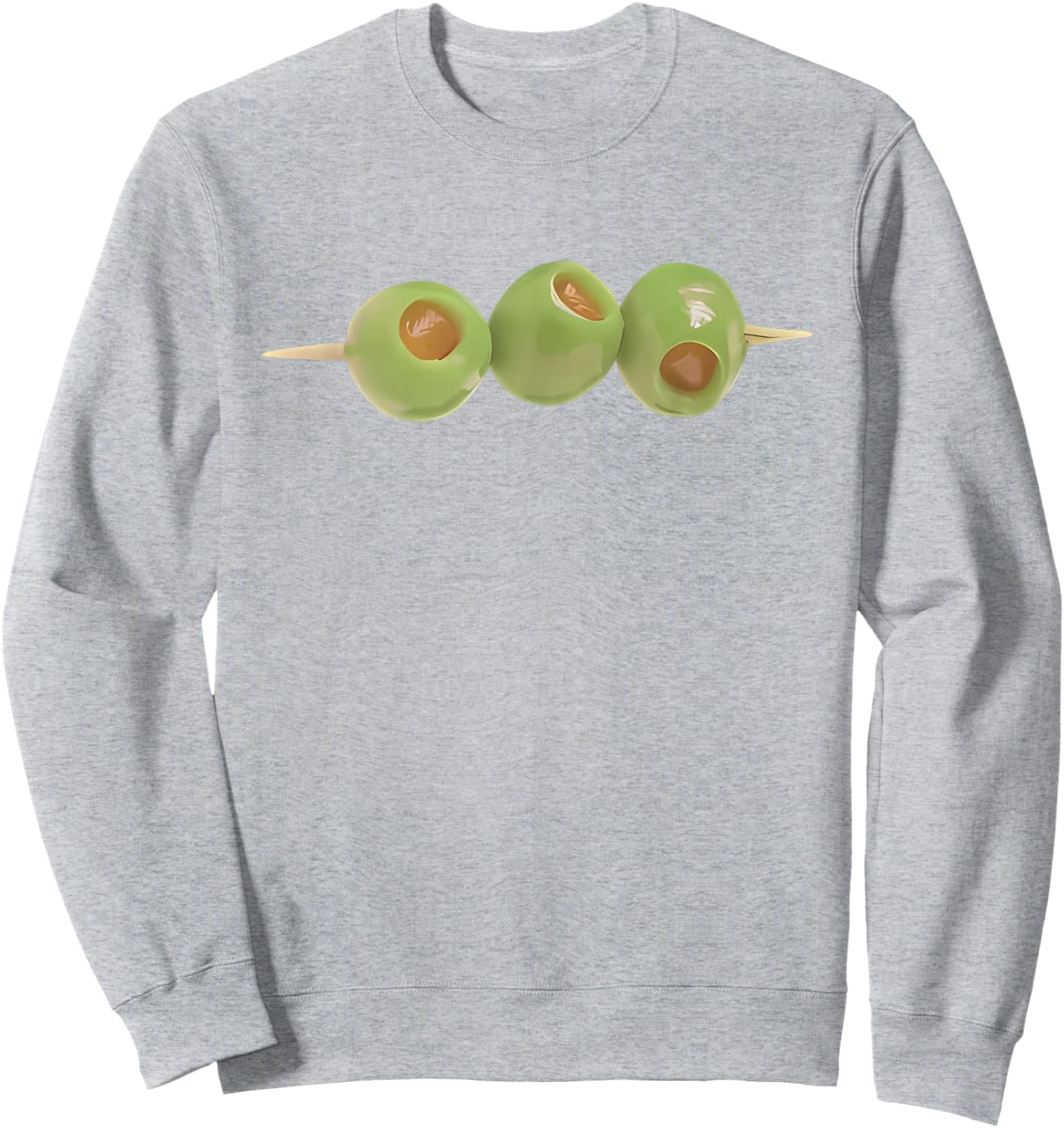 Martini Olives Shirt | Cute Olives Graphic For Girl Women Sweatshirt - Sweatshirt | Ash