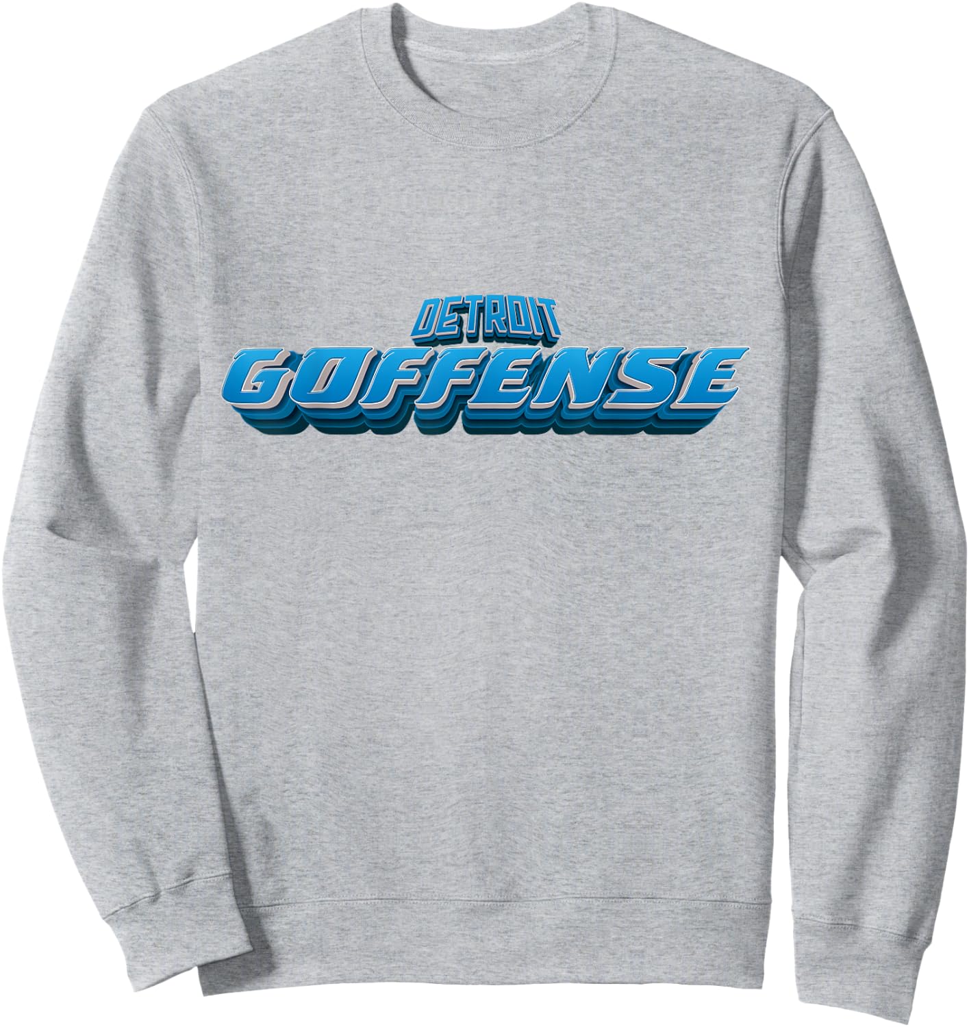 Detroit Football Goffense Sweatshirt - Sweatshirt | Ash