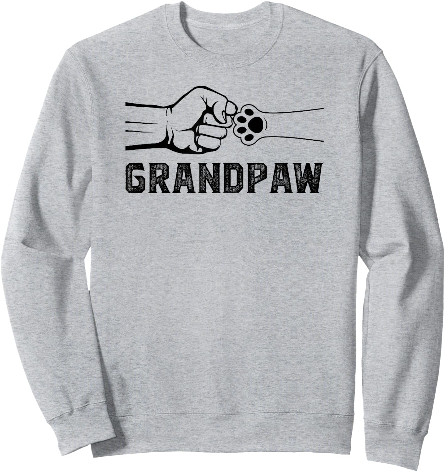 Grandpaw Grandpa Dog Grandpaw Appreciation Sweatshirt - Sweatshirt | Ash