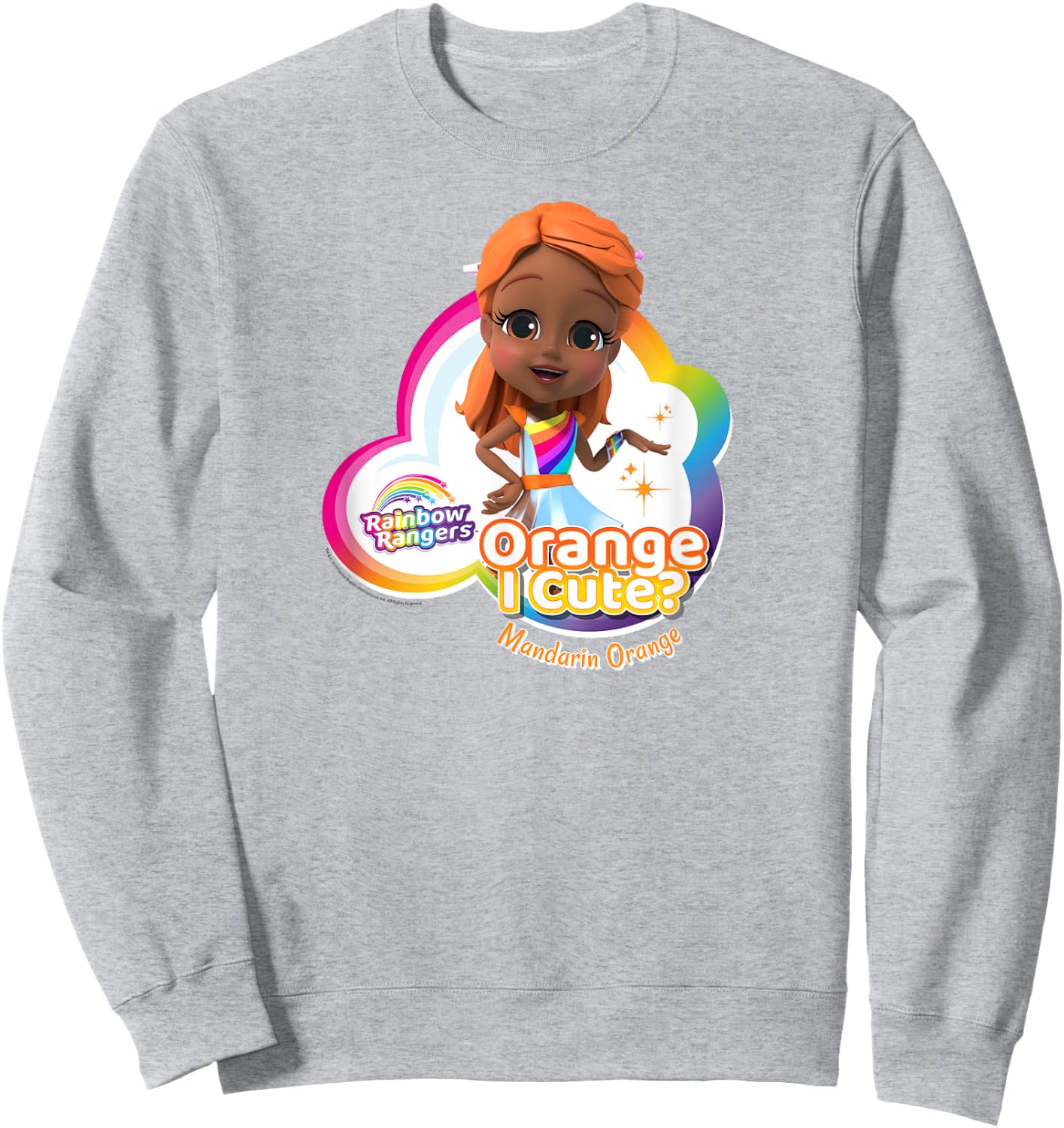 Rainbow Rangers Mandarin Orange "Orange I Cute?" Sweatshirt - Sweatshirt | Ash