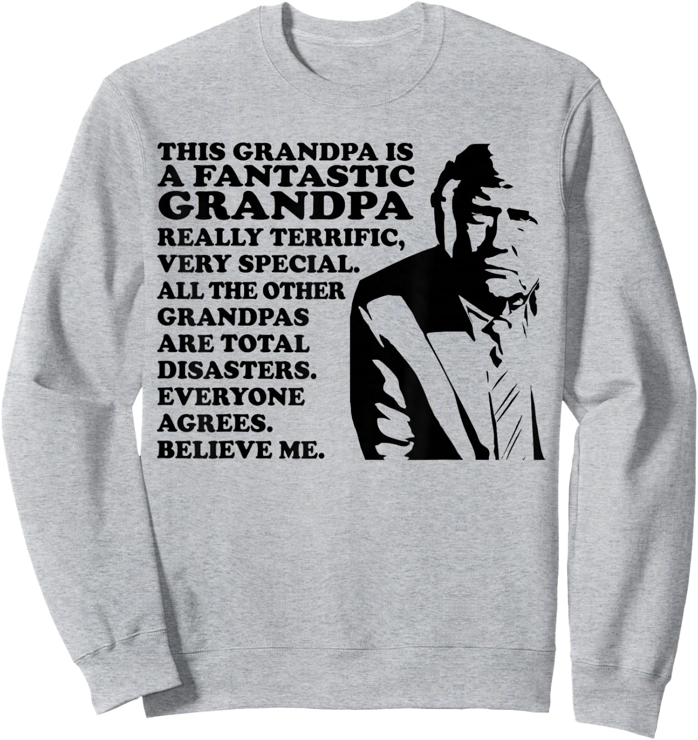 Funny Pro Trump This Is A Fantastic Grandpa Trump Supporter Sweatshirt - Sweatshirt | Ash