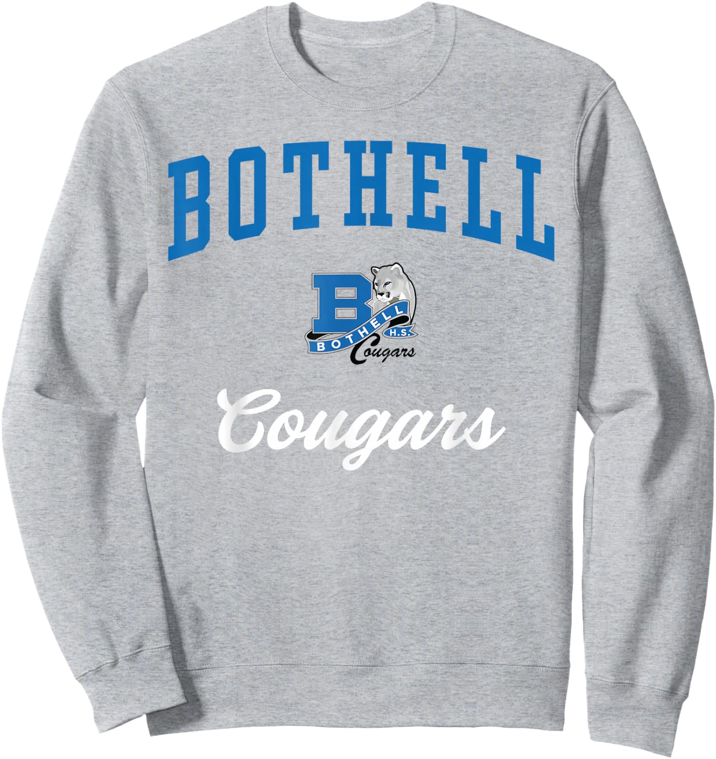 Bothell High School Cougars Sweatshirt - Sweatshirt | Ash
