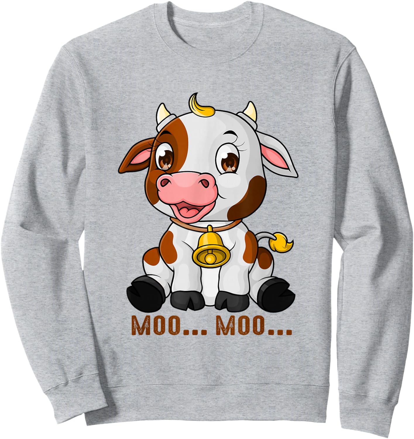 Moo Cow Funny Farmer cow Design for a moo moo Sweatshirt - Sweatshirt | Ash