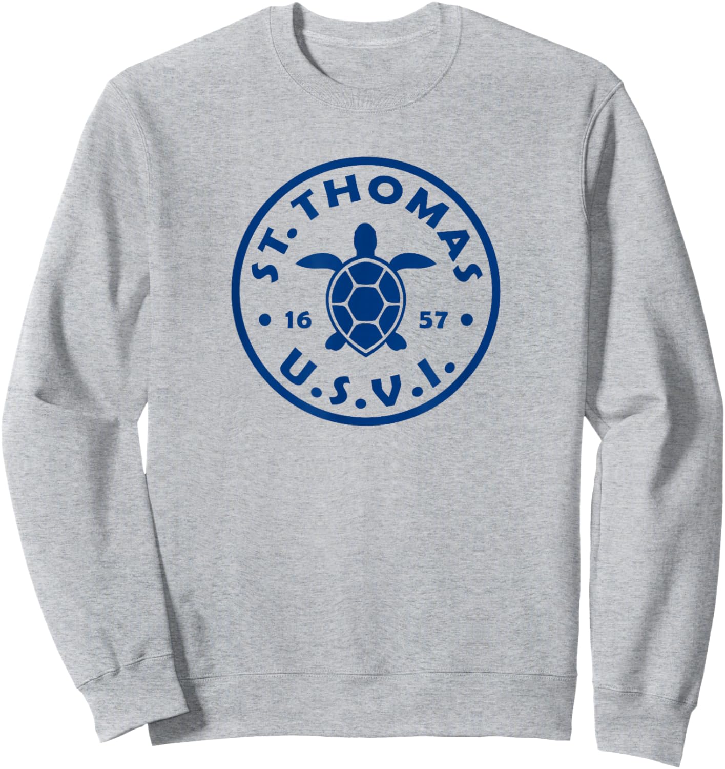 St Thomas USVI Sea Turtle Kids Souvenir Sweatshirt - Sweatshirt | Ash