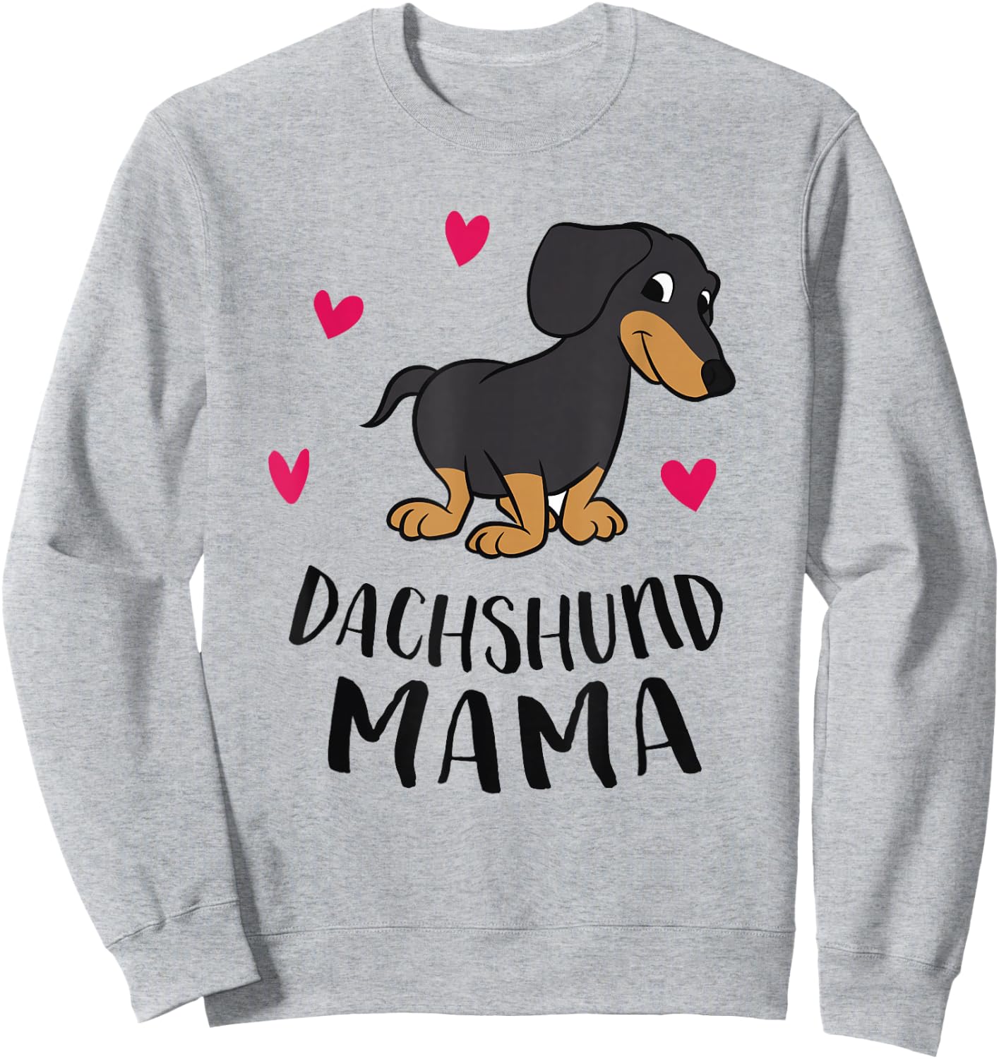 Dachshund Mom Funny Dachshund Sweatshirt - Sweatshirt | Ash