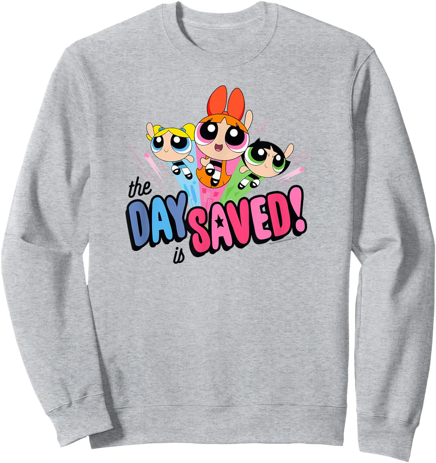 Powerpuff Girls The Day is Saved Sweatshirt - Sweatshirt | Ash