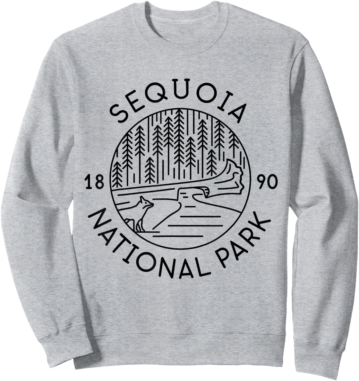 Sequoia National Park 1890 California Sweatshirt - Sweatshirt | Ash
